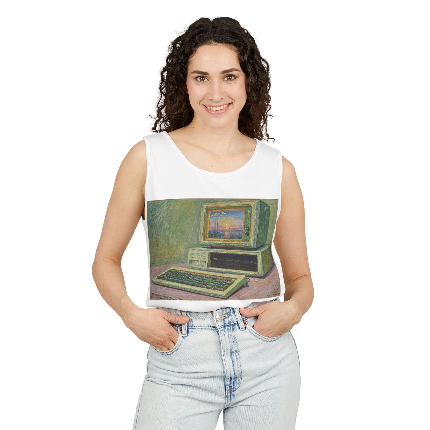 Classic PC Tank Top | Unisex Retro Graphic Tee for Tech Lovers, Summer Fashion, Gift for Nerds, Festival Wear, 80s Style