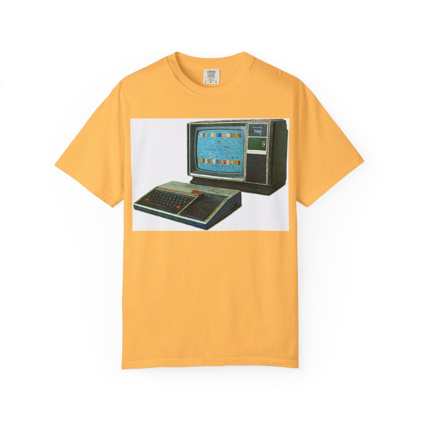 TI 99/4A Home Computer T-Shirt | Mosaic Art Color | Ideal for tech enthusiasts and collectors