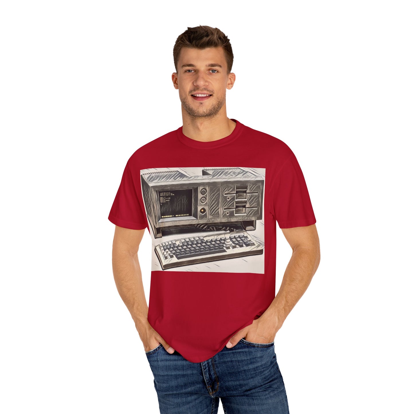 Classic Hyperion Portable PC T-Shirt - Ink Art Monochrome