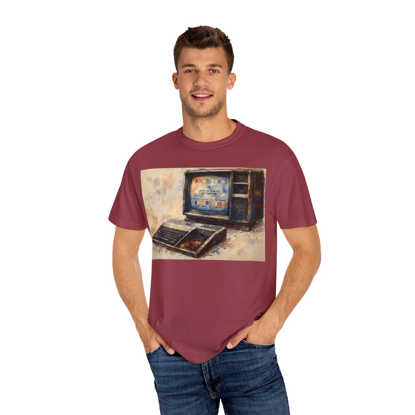 TI 99/4A Home Computer T-Shirt | Oil Art Color | Ideal for tech enthusiasts and collectors