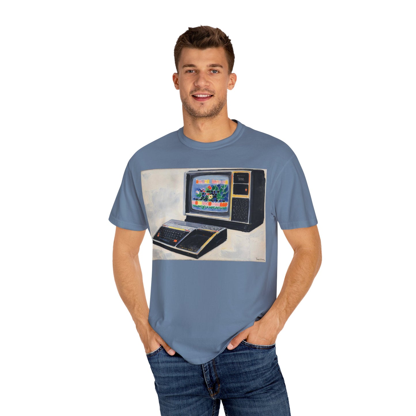 TI 99/4A Home Computer T-Shirt | Canvas Art Color | Ideal for tech enthusiasts and collectors
