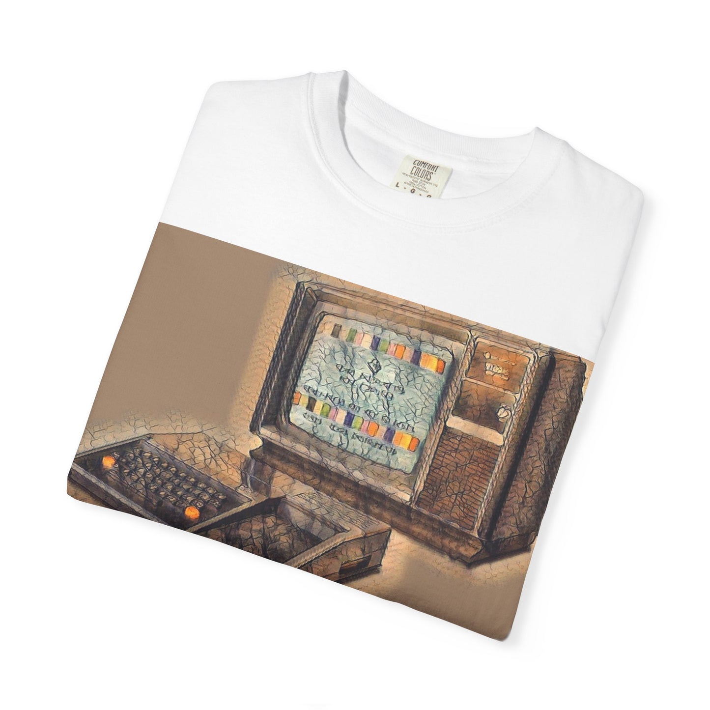 TI 99/4A Home Computer T-Shirt | Sepia/Color Art | Ideal for tech enthusiasts and collectors