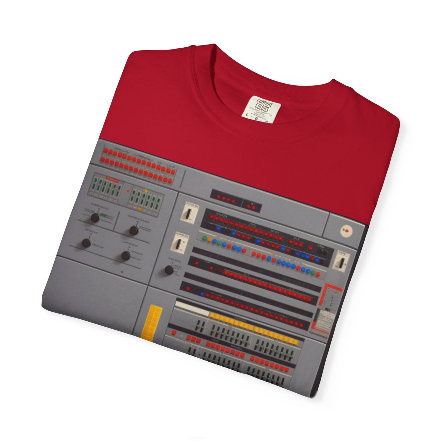 Classic Mainframe Computer Control Panel T-Shirt - Pixel Art Color
