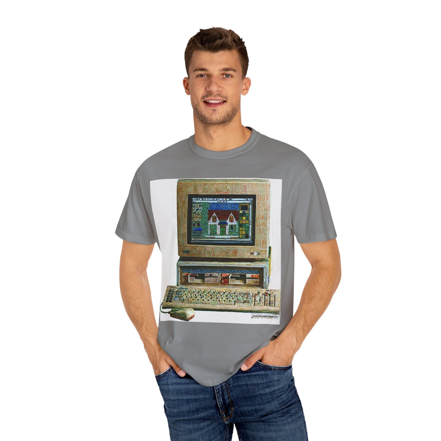 Classic business machine inspired T-Shirt | Oil Paint Art | Ideal for tech enthusiasts and collectors