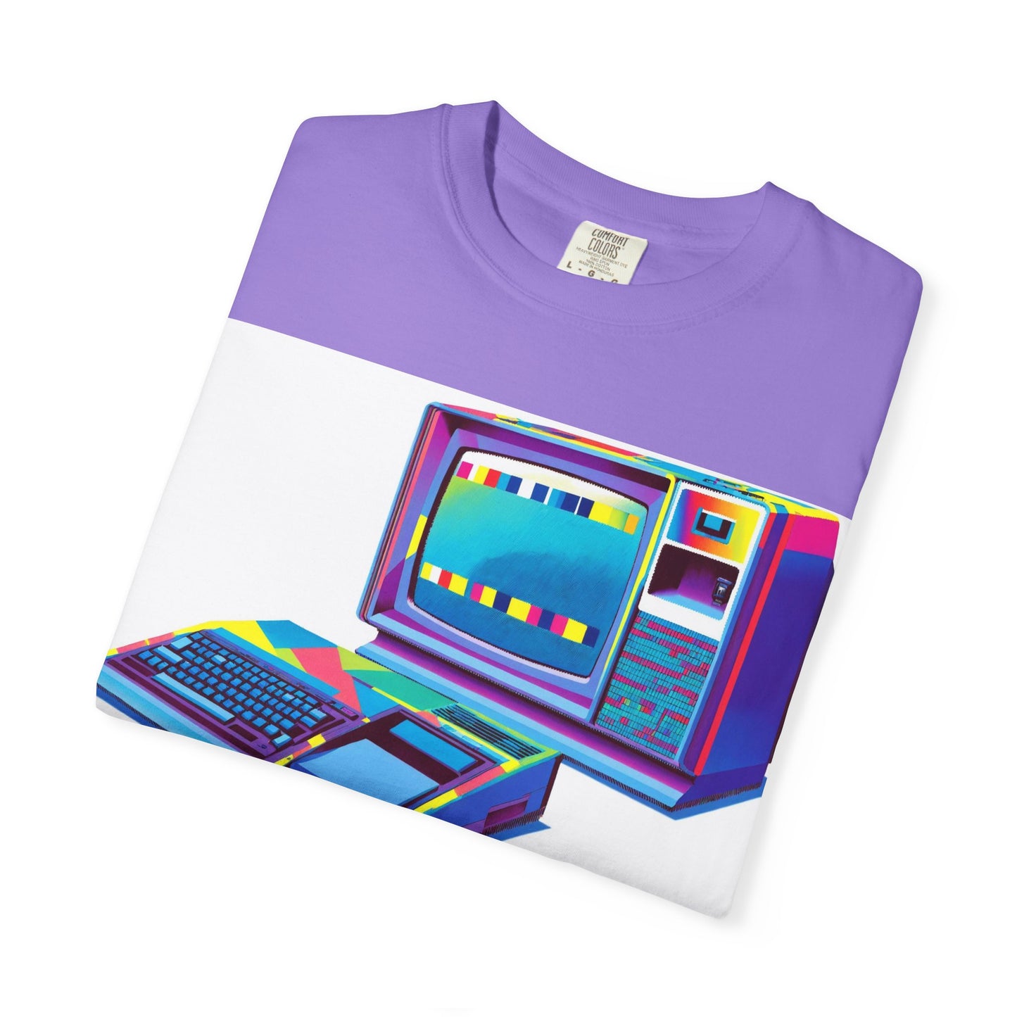 TI 99/4A Home Computer T-Shirt | Multi Color Modern Art | Ideal for tech enthusiasts and collectors