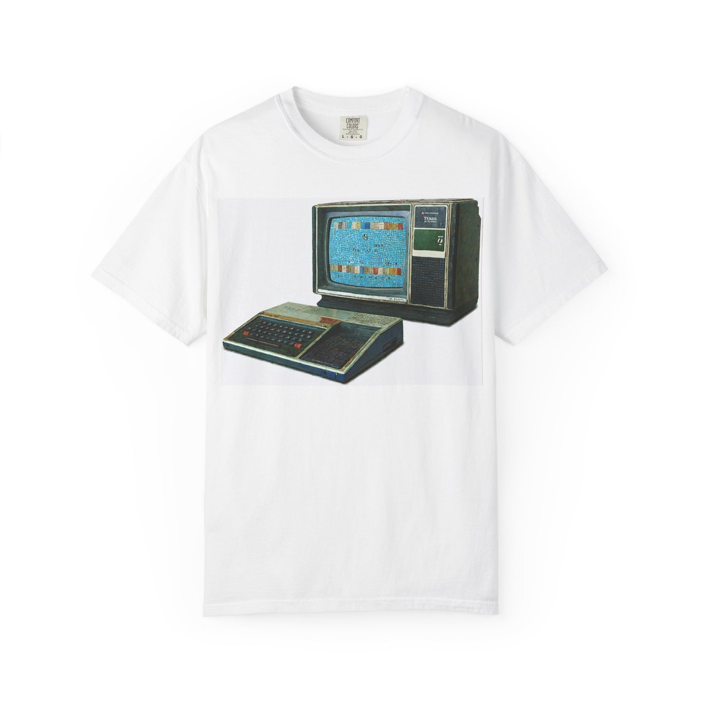 TI 99/4A Home Computer T-Shirt | Mosaic Art Color | Ideal for tech enthusiasts and collectors