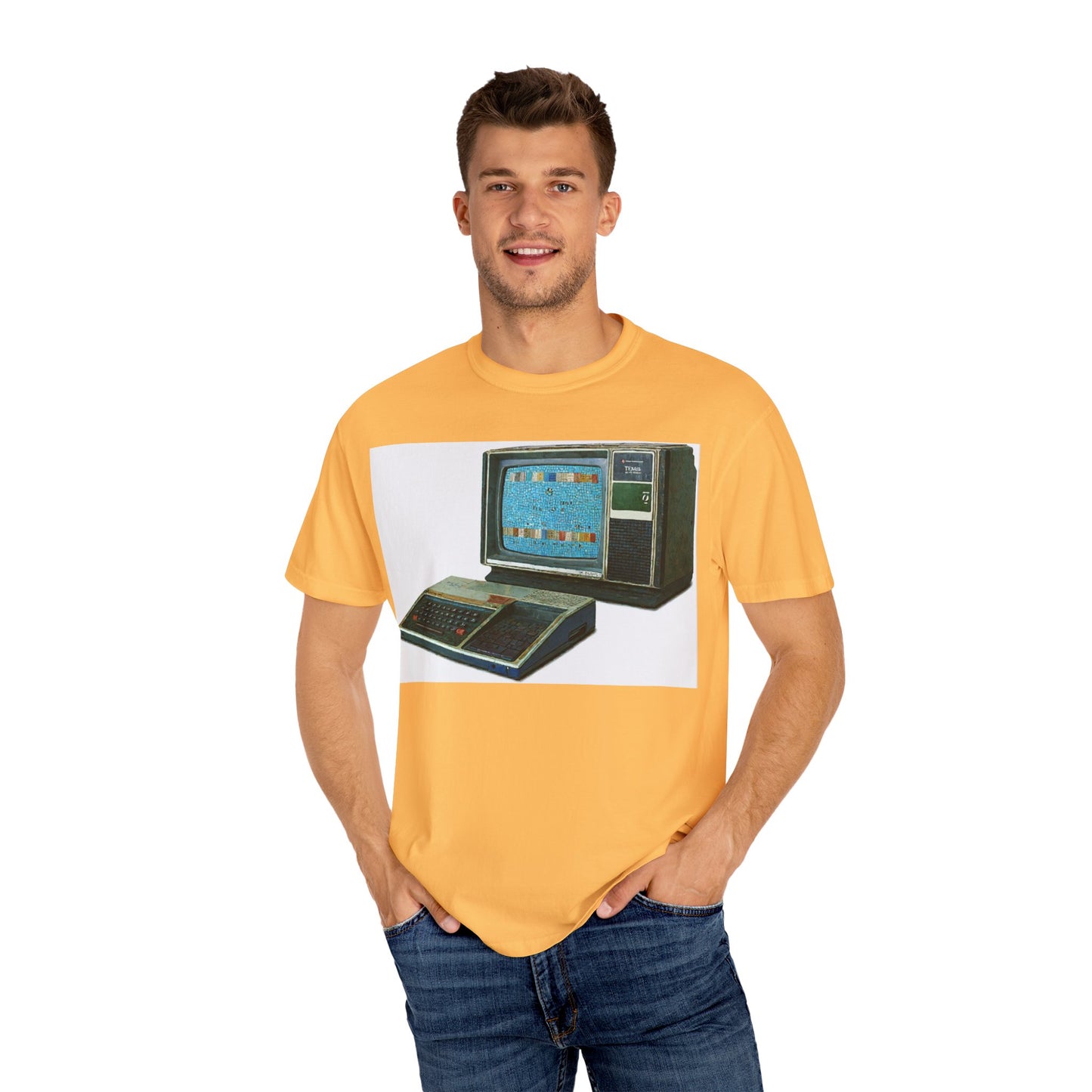 TI 99/4A Home Computer T-Shirt | Mosaic Art Color | Ideal for tech enthusiasts and collectors
