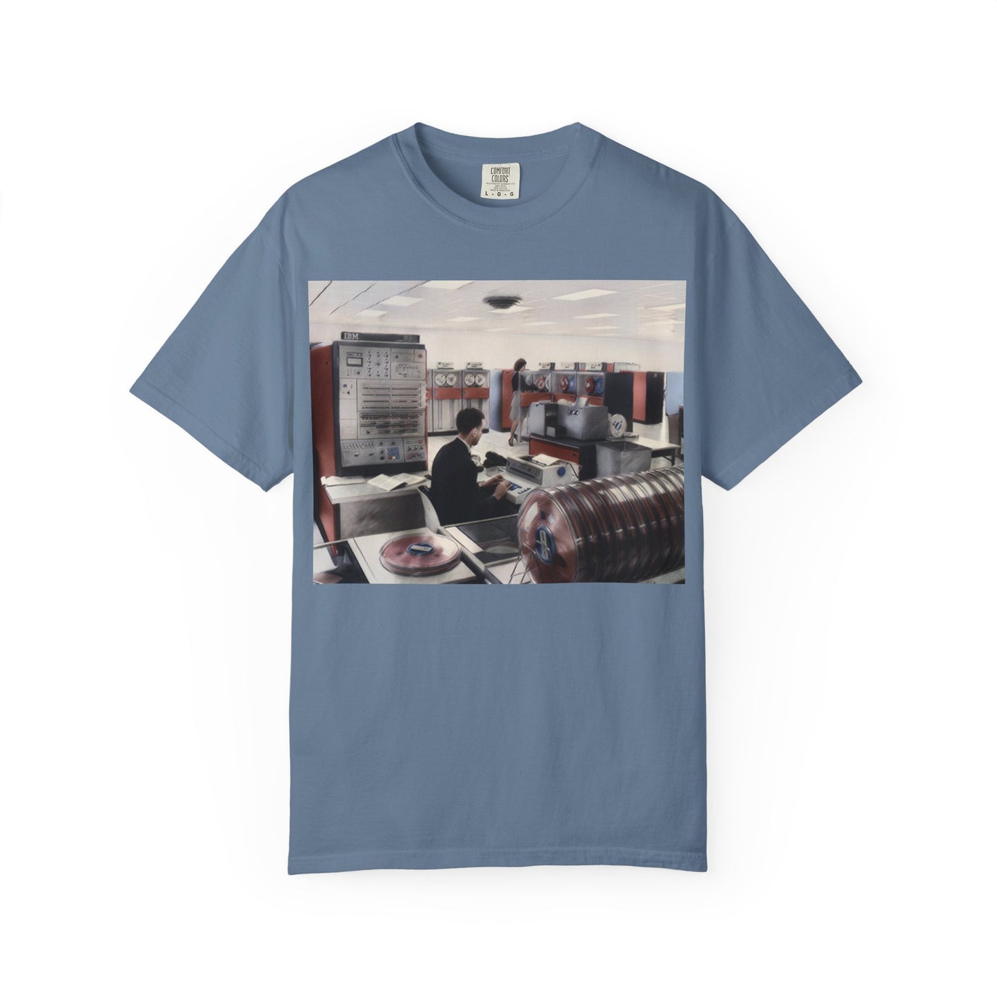 Classic Mainframe Computer T-Shirt - Ink Art Color
