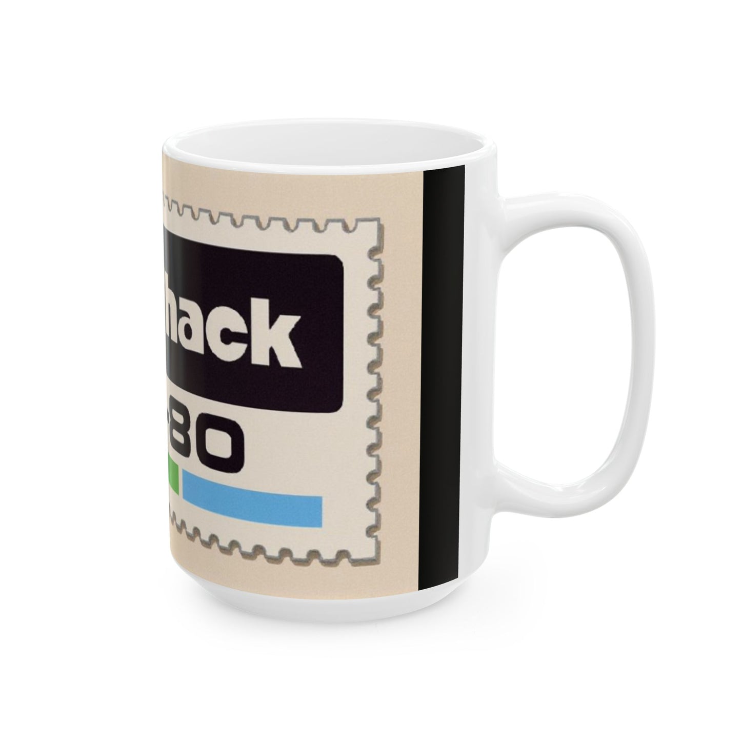 TRS-80 CoCo Themed Mug | Stamp Art | Perfect for Tech Lovers
