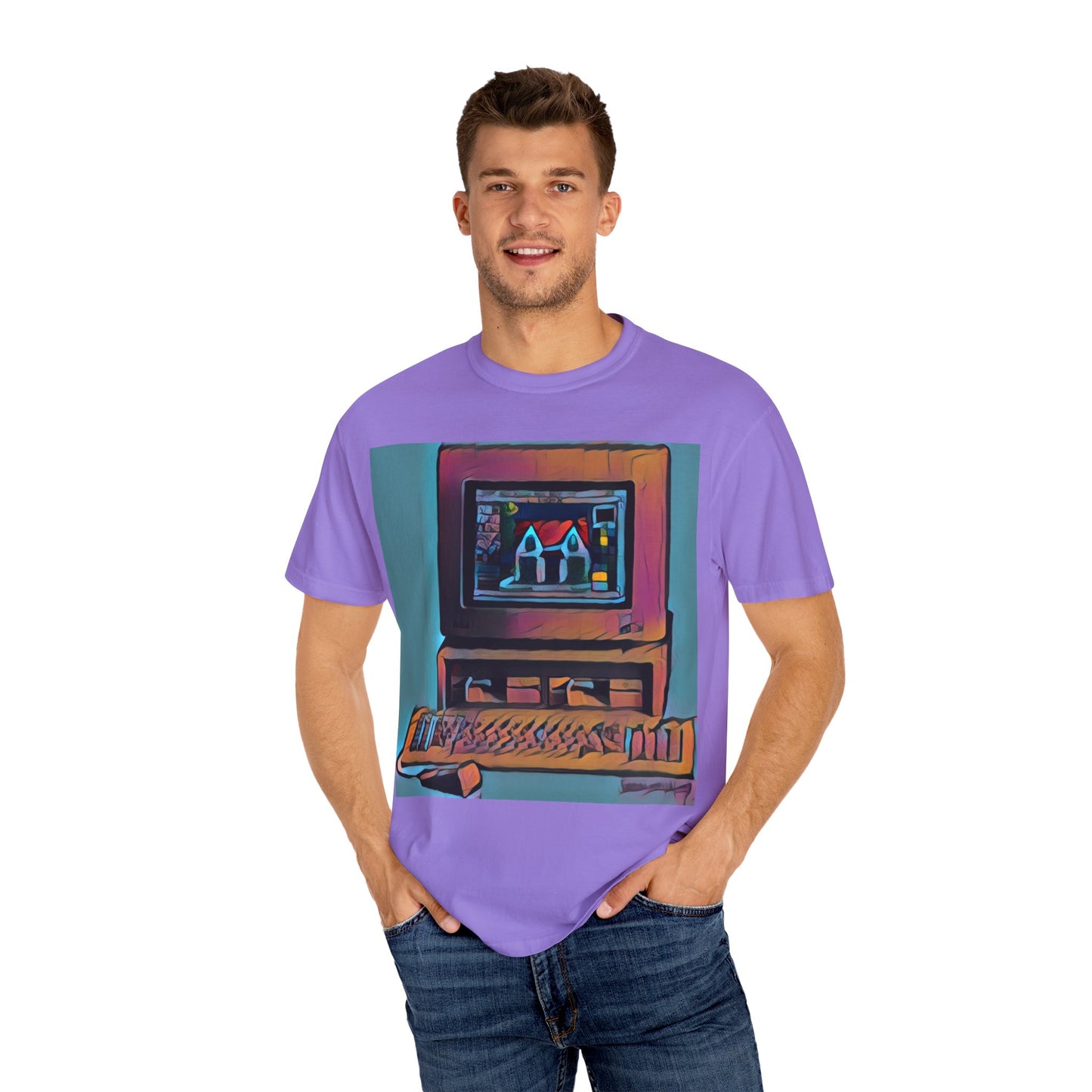 Classic business machine inspired T-Shirt | Color Print Art | Ideal for tech enthusiasts and collectors