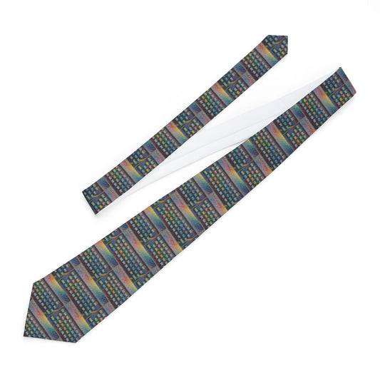 ZX Spectrum Necktie No. 2 | Vintage Style Accessory for Men, Gamer Gift, Formal Wear, Office Attire, Party Tie, Easter Celebration