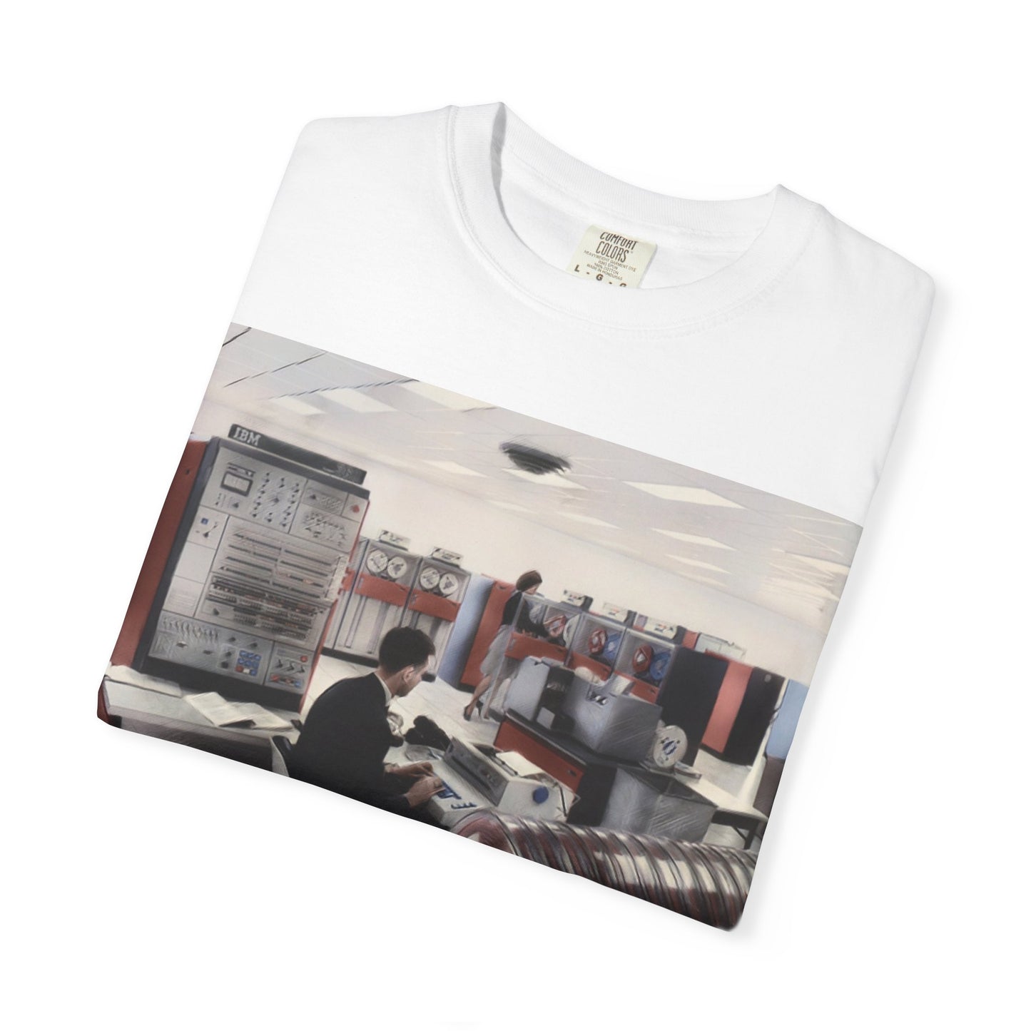 Classic Mainframe Computer T-Shirt - Ink Art Color