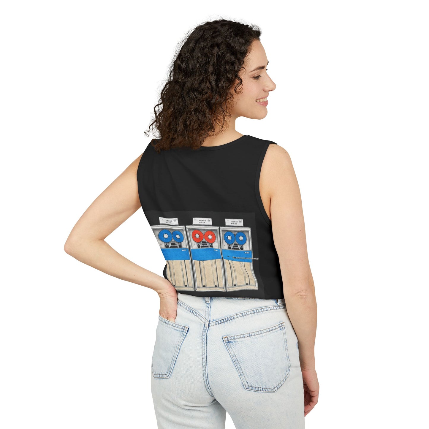 Mainframe Inspired Tank Top | Unisex Retro Graphic Tee for Tech Lovers, Summer Fashion, Gift for Nerds, Festival Wear, 80s Style