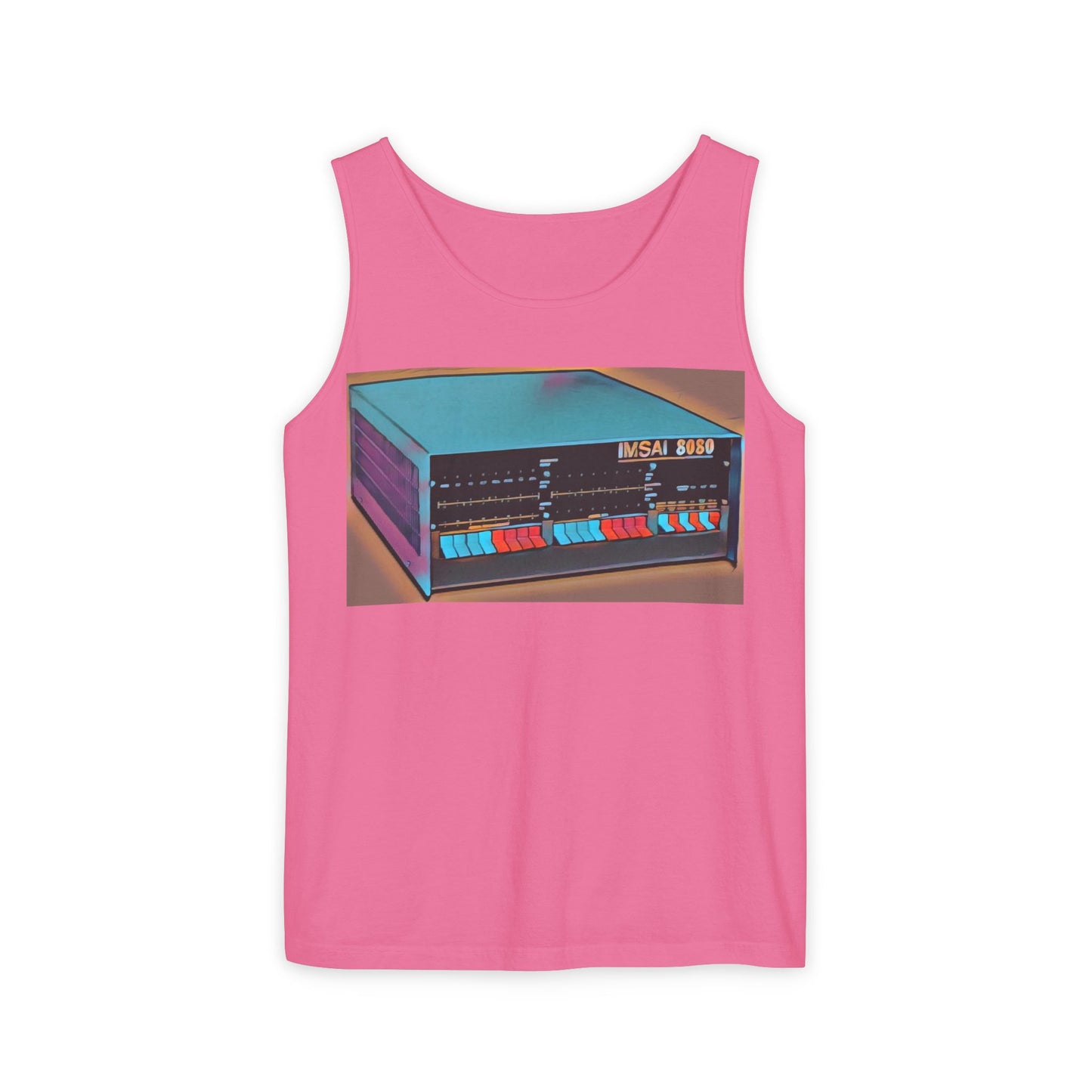 IMSAI 8080 Inspired Tank Top | Unisex Retro Graphic Tee for Tech Lovers, Summer Fashion, Gift for Nerds, Festival Wear, 80s Style