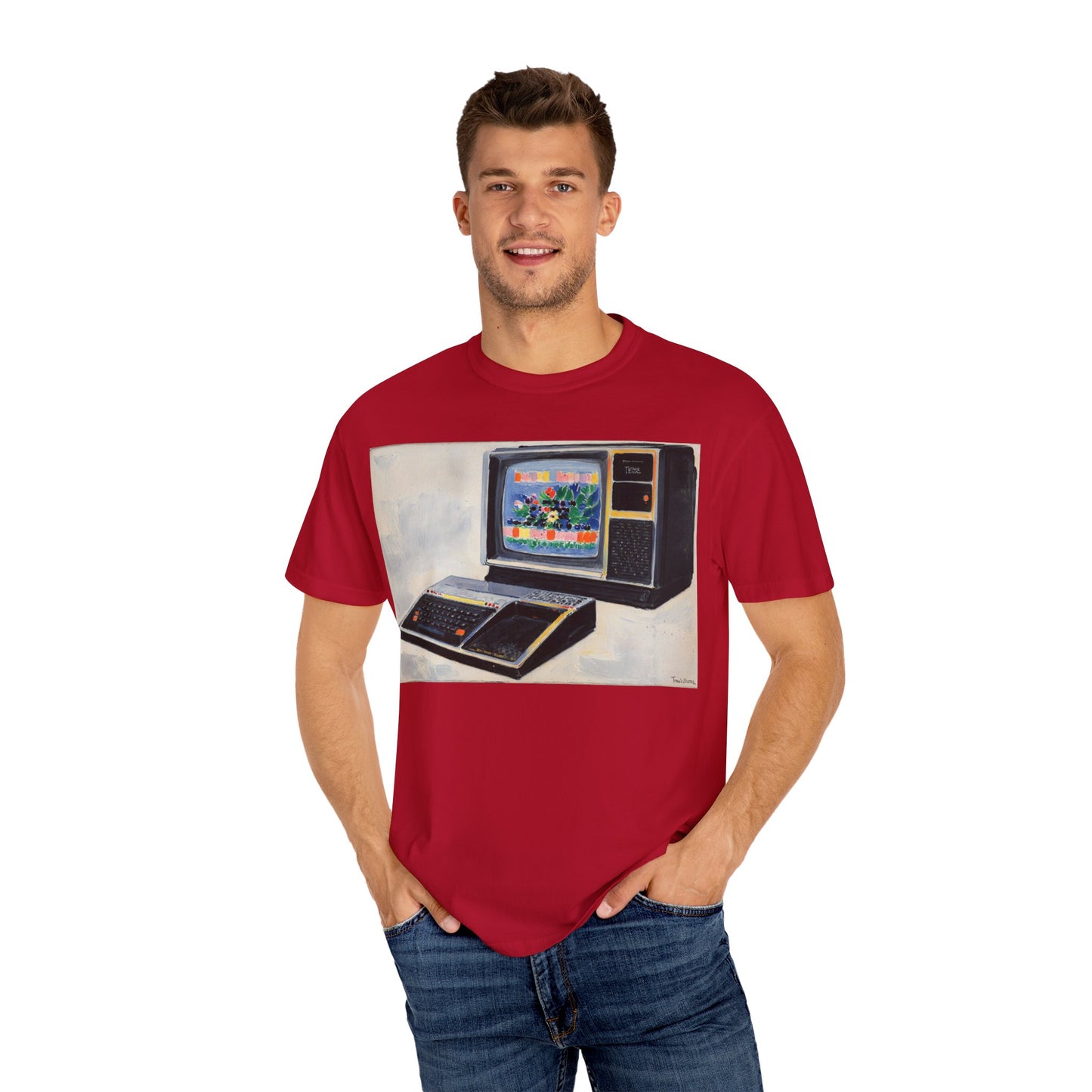 TI 99/4A Home Computer T-Shirt | Canvas Art Color | Ideal for tech enthusiasts and collectors