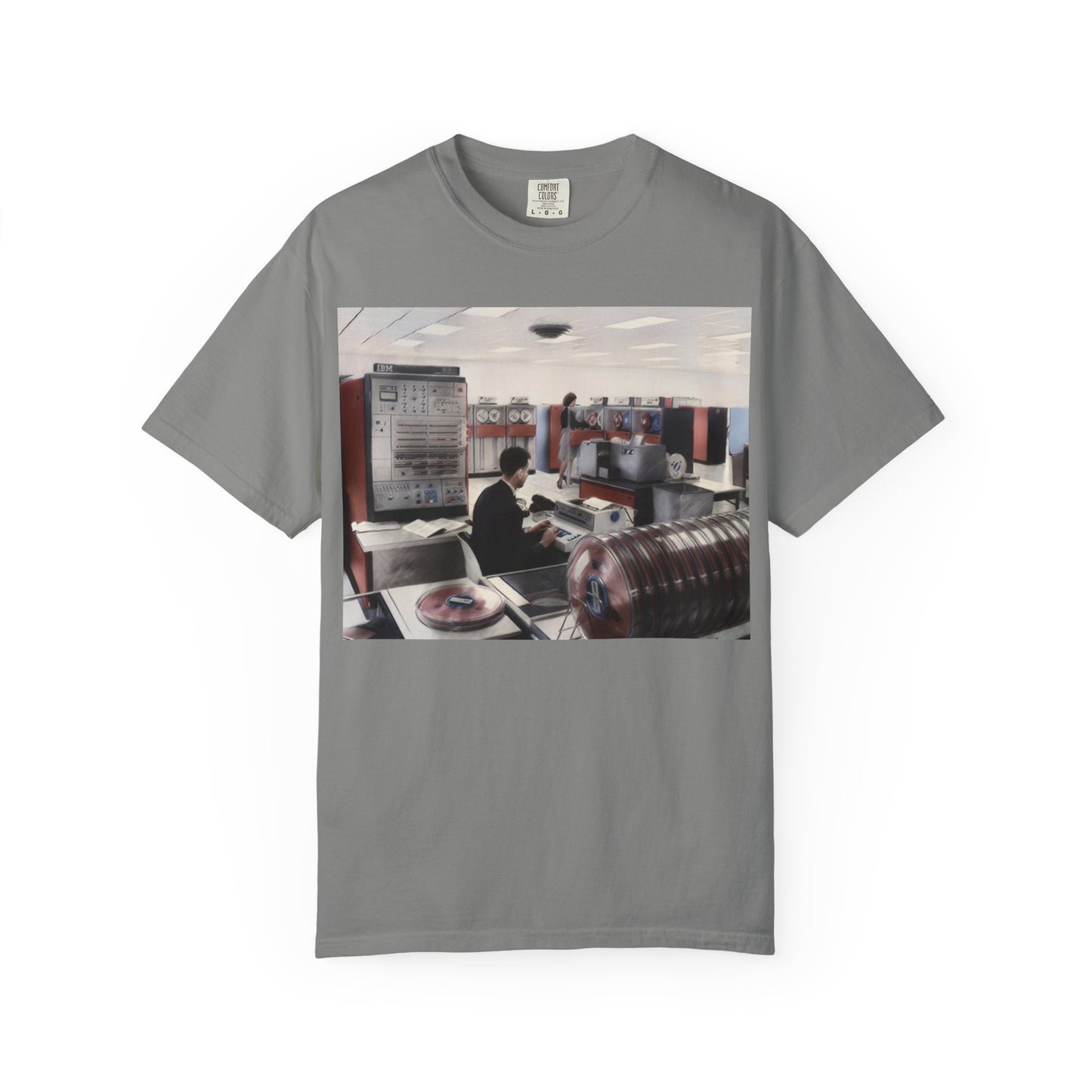 Classic Mainframe Computer T-Shirt - Ink Art Color