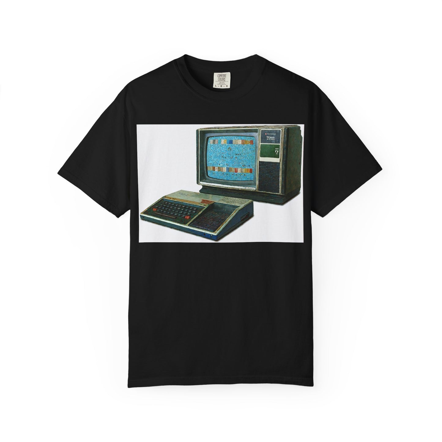 TI 99/4A Home Computer T-Shirt | Mosaic Art Color | Ideal for tech enthusiasts and collectors