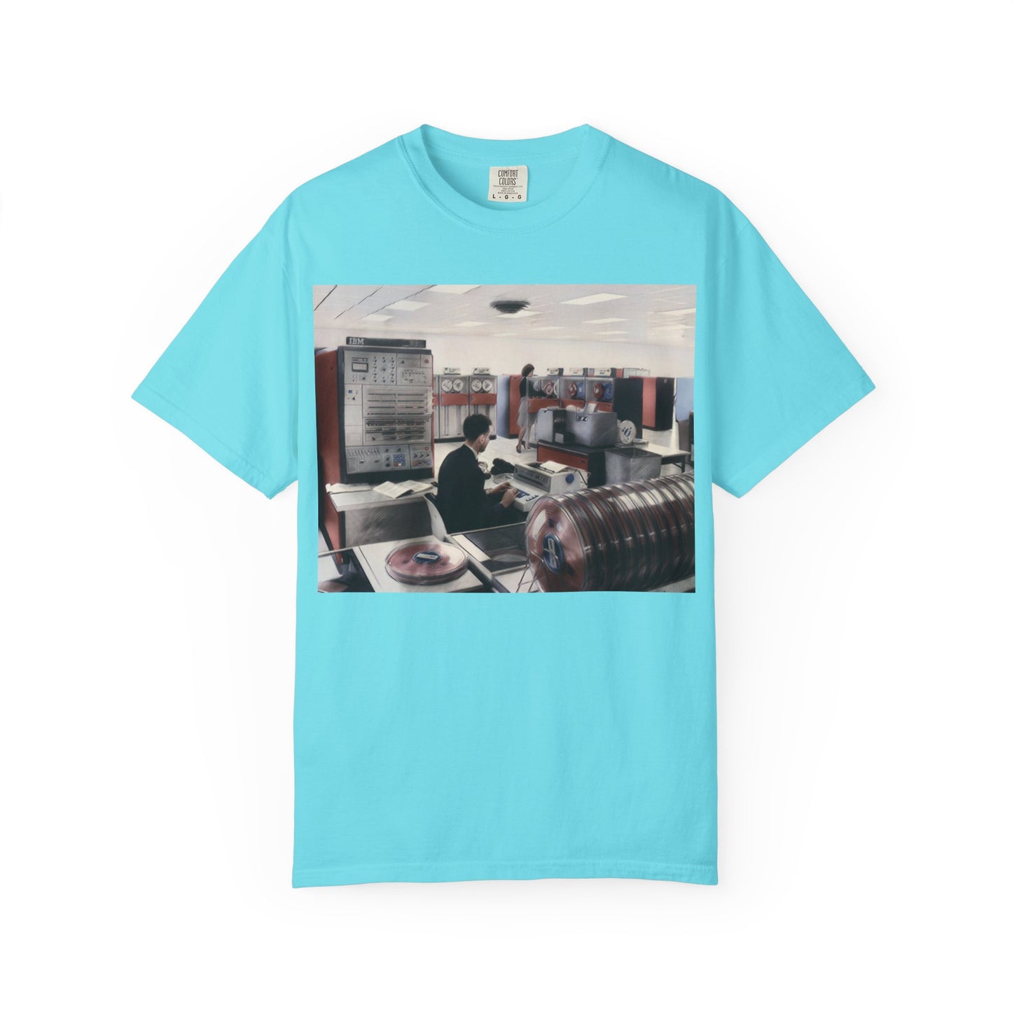 Classic Mainframe Computer T-Shirt - Ink Art Color