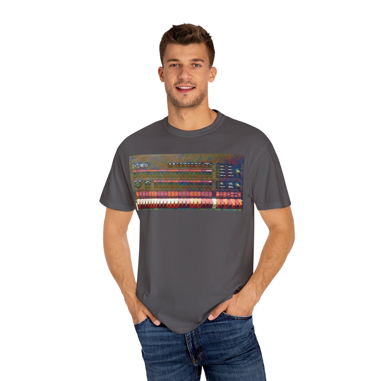 Classic Mini Computer T-Shirt - Paint Art Color