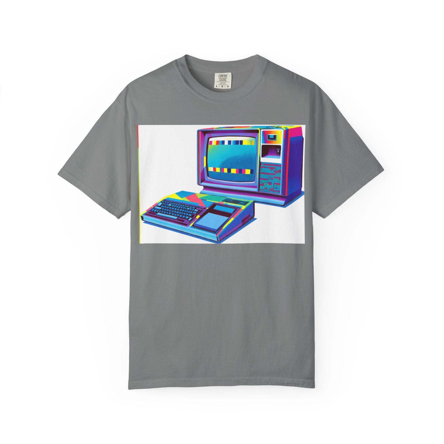 TI 99/4A Home Computer T-Shirt | Multi Color Modern Art | Ideal for tech enthusiasts and collectors