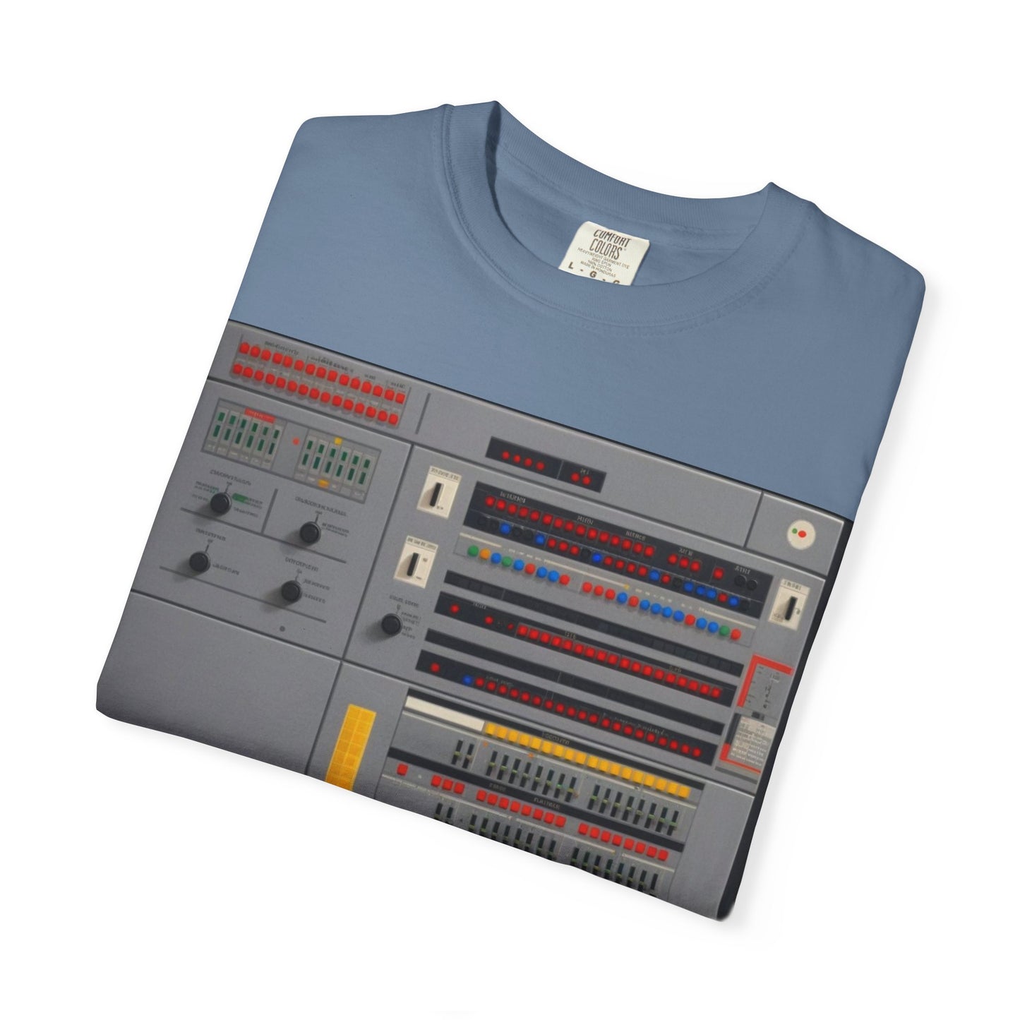 Classic Mainframe Computer Control Panel T-Shirt - Pixel Art Color