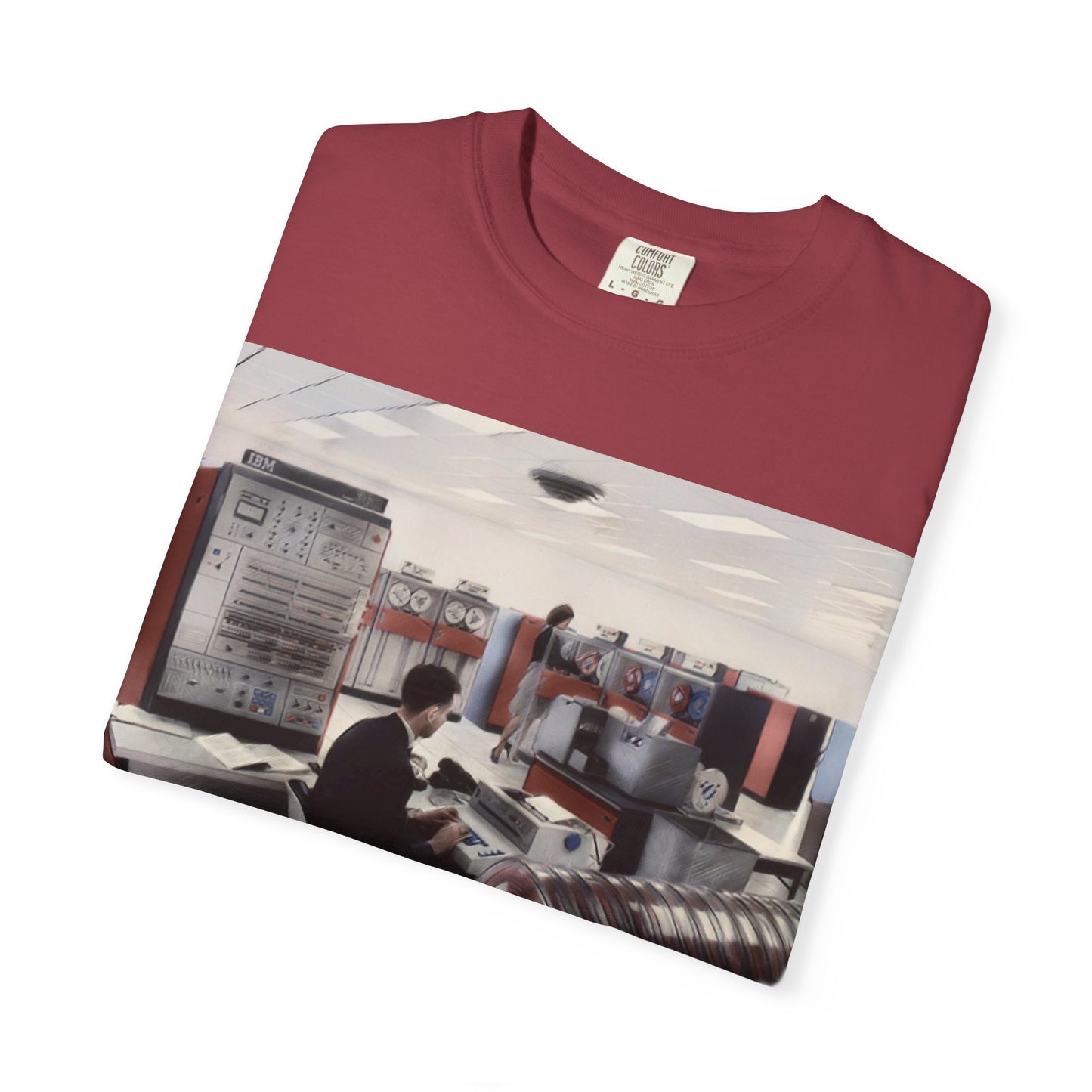 Classic Mainframe Computer T-Shirt - Ink Art Color