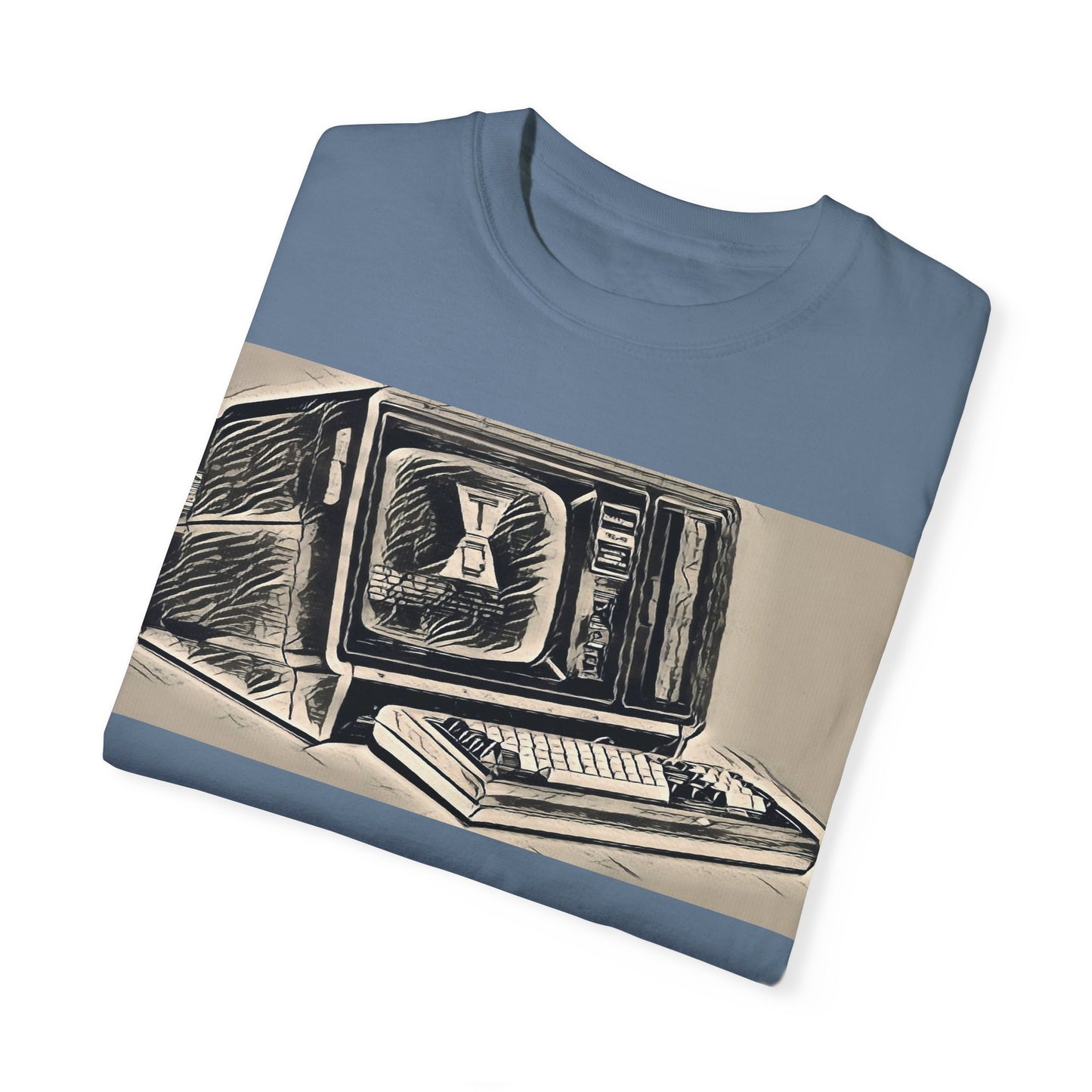 Classic Business Machine With Floppy Disk Bay T-Shirt - Ink Art Monochrome