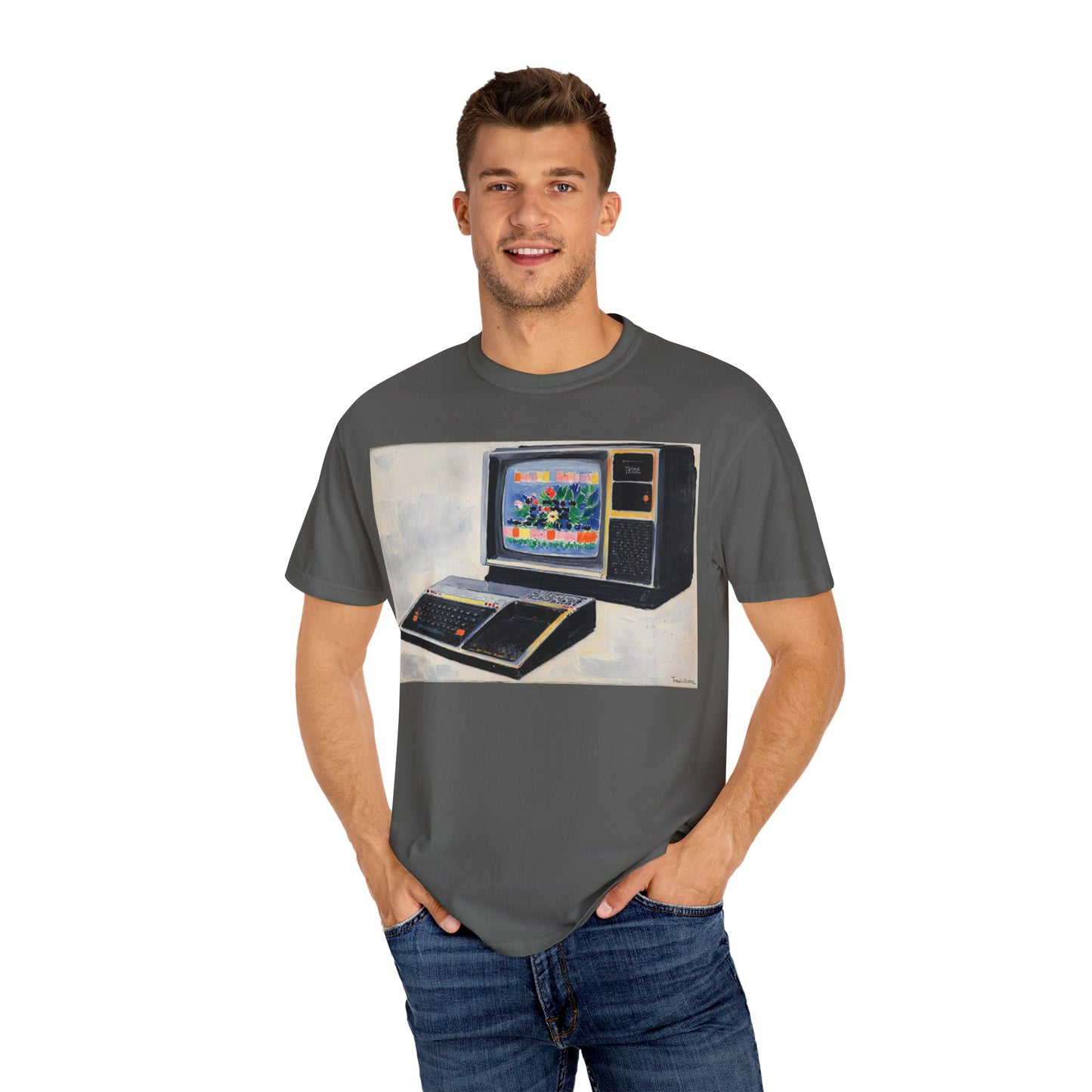 TI 99/4A Home Computer T-Shirt | Canvas Art Color | Ideal for tech enthusiasts and collectors