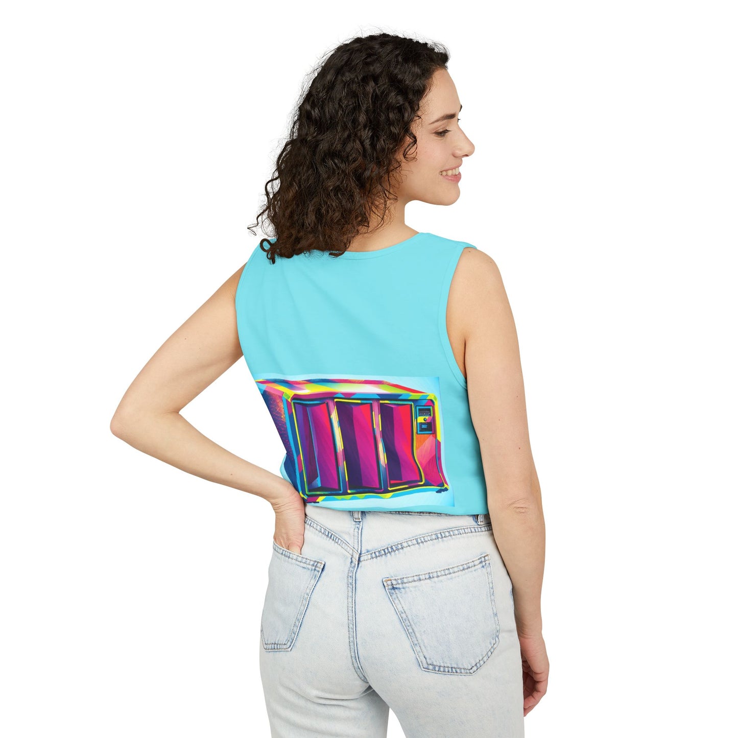 Business Machine Tank Top | Unisex Retro Graphic Tee for Tech Lovers, Summer Fashion, Gift for Nerds, Festival Wear, 80s Style