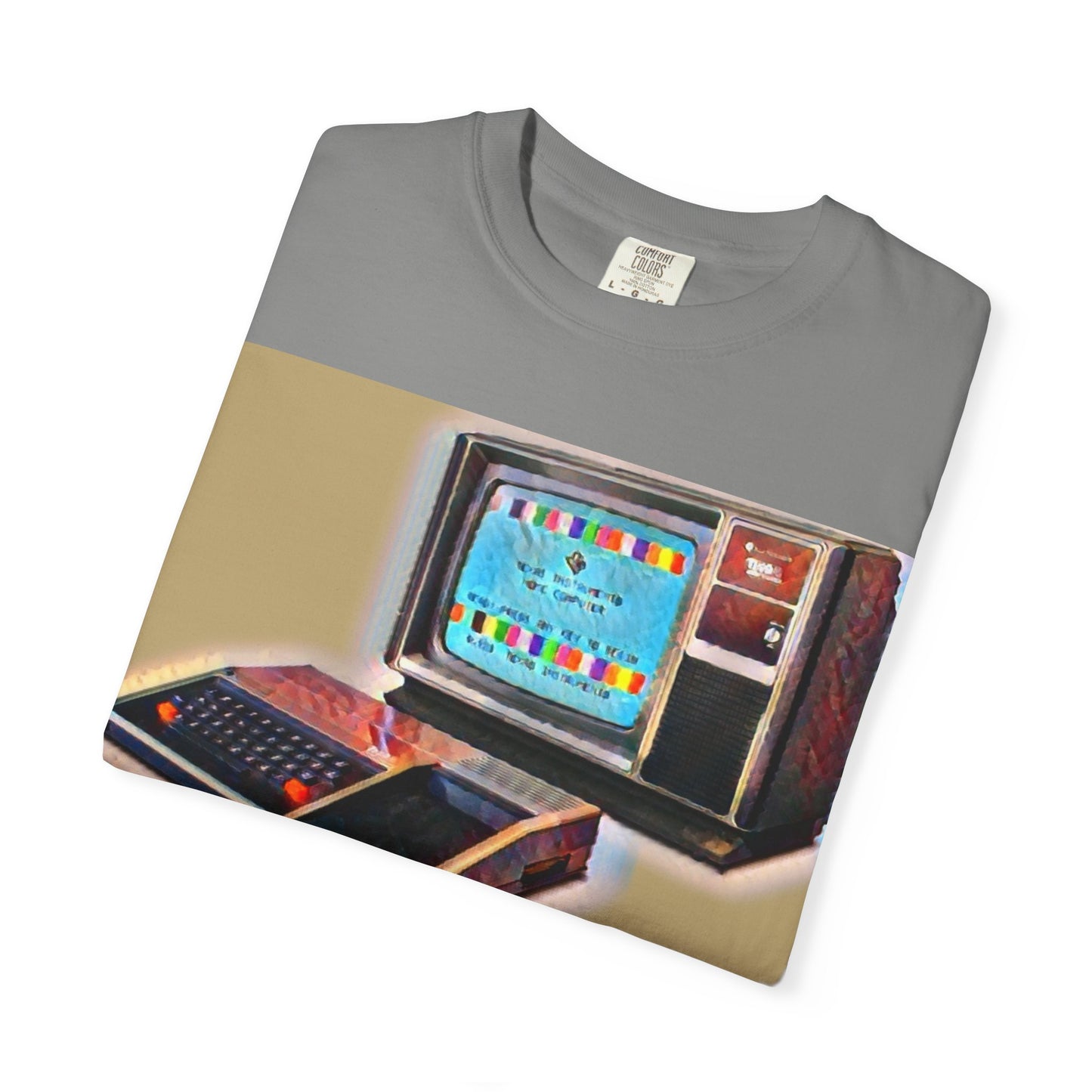 TI 99/4A Home Computer T-Shirt | Water Art Color | Ideal for tech enthusiasts and collectors