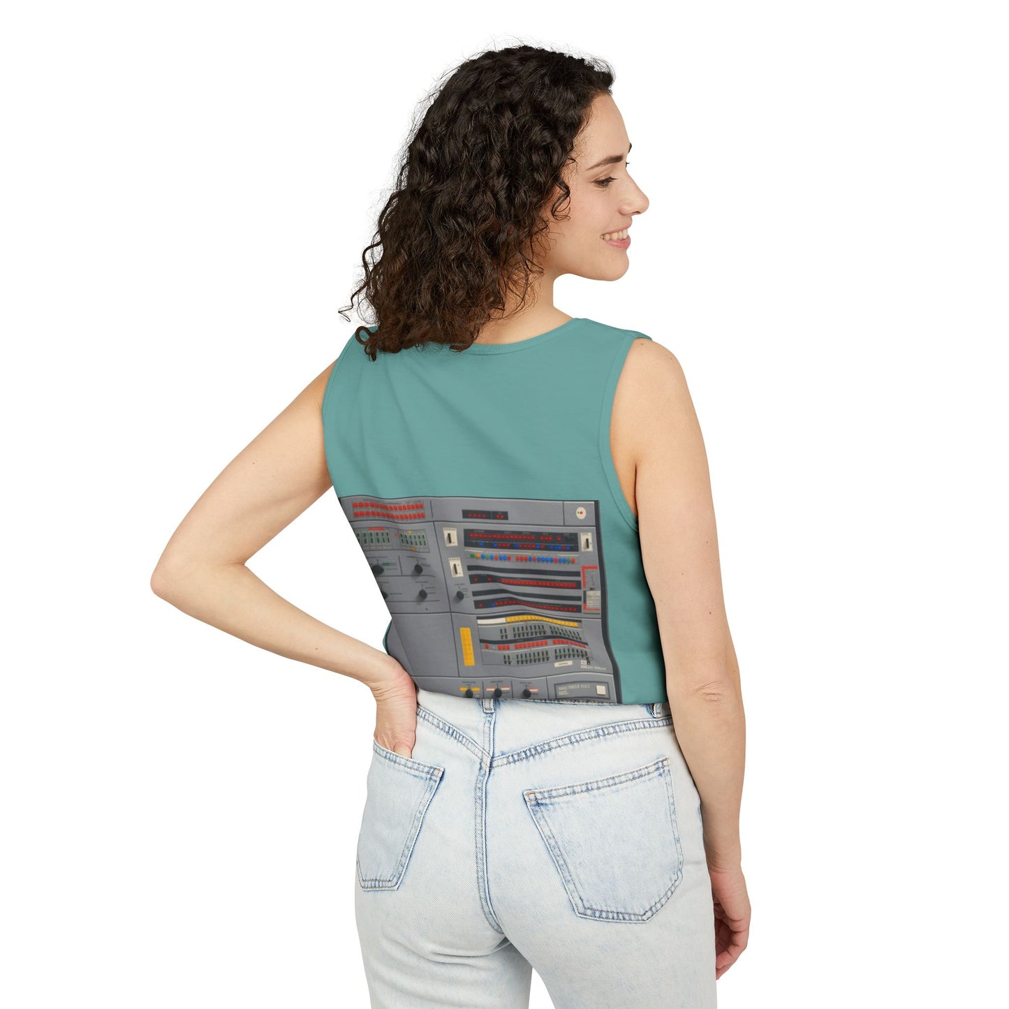 Mainframe Inspired #2 Tank Top | Unisex Retro Graphic Tee for Tech Lovers, Summer Fashion, Gift for Nerds, Festival Wear, 80s Style