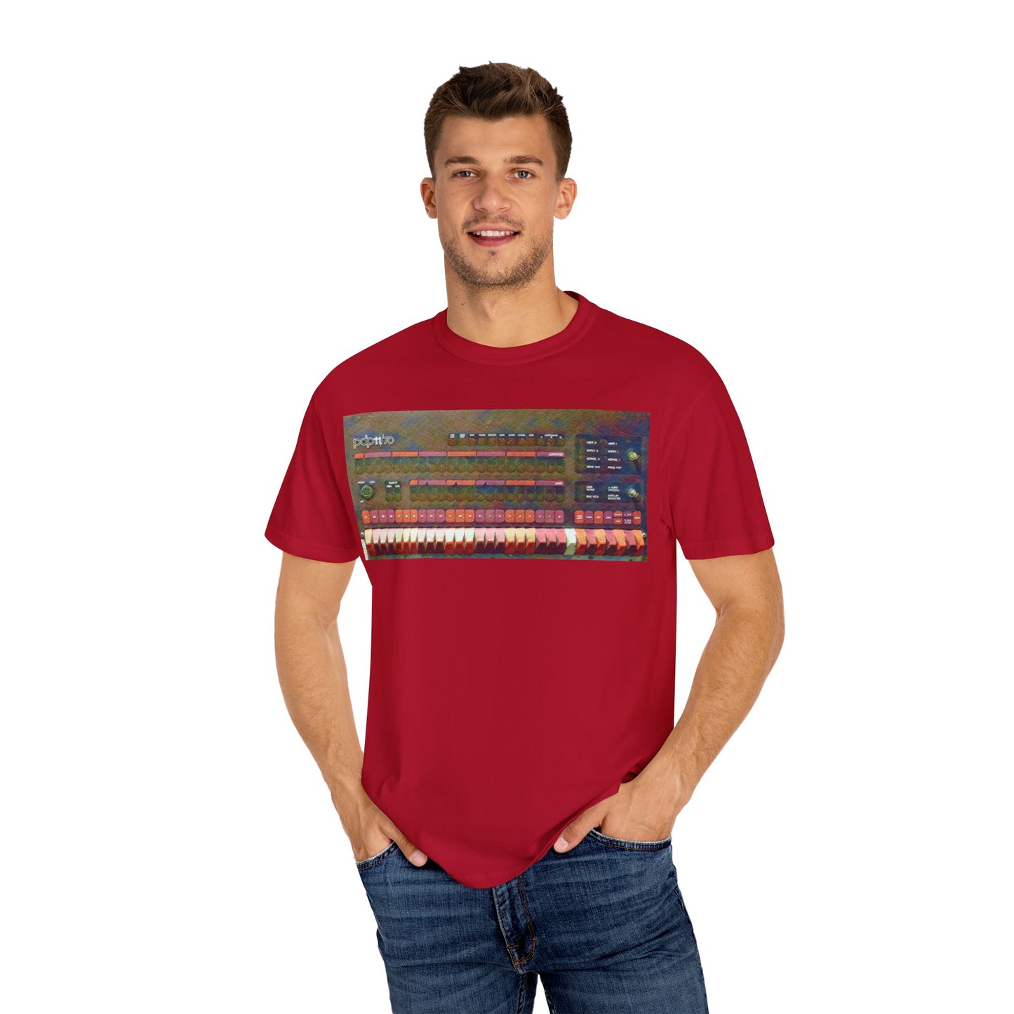 Classic Mini Computer T-Shirt - Paint Art Color