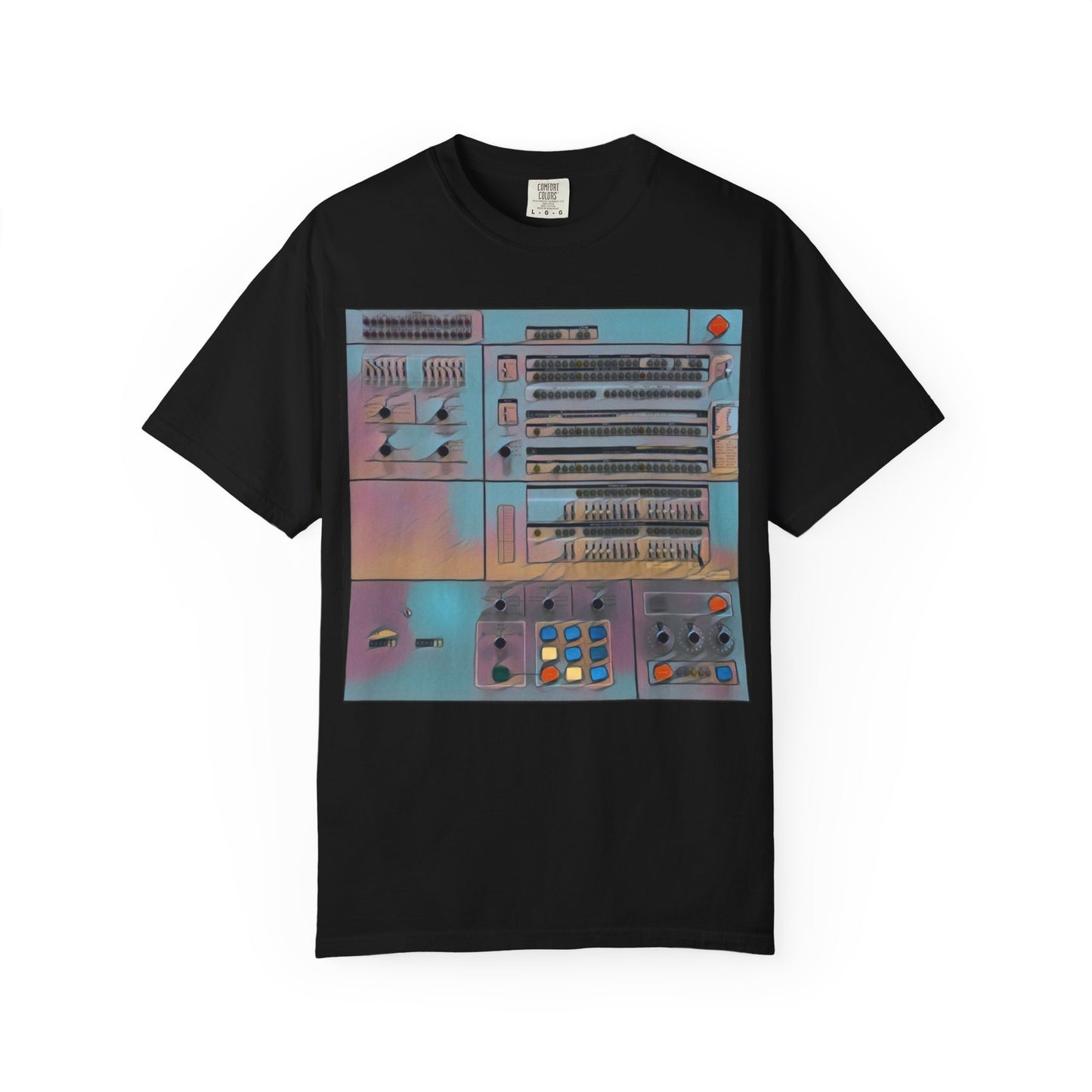 Classic Mainframe Computer Control Panel T-Shirt - Print Art Color
