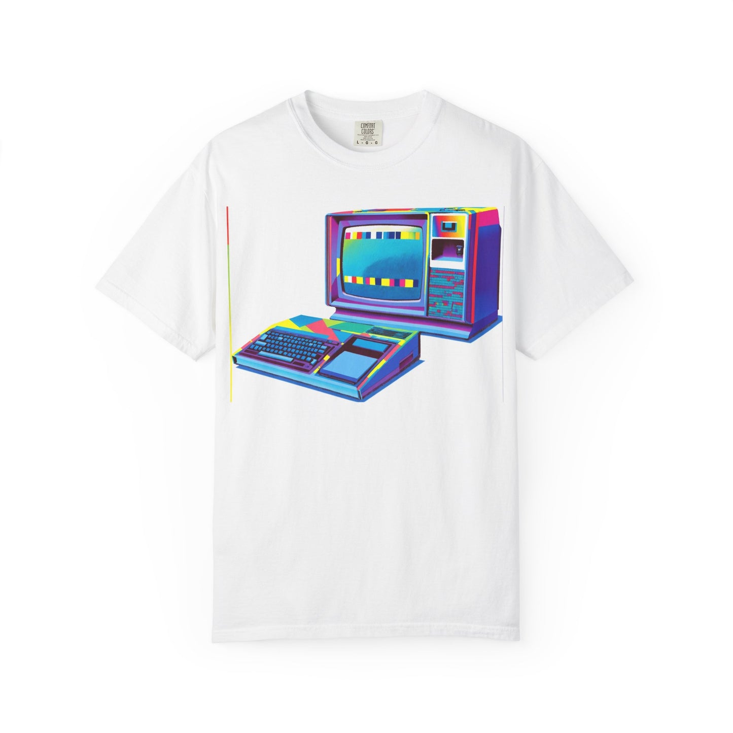 TI 99/4A Home Computer T-Shirt | Multi Color Modern Art | Ideal for tech enthusiasts and collectors