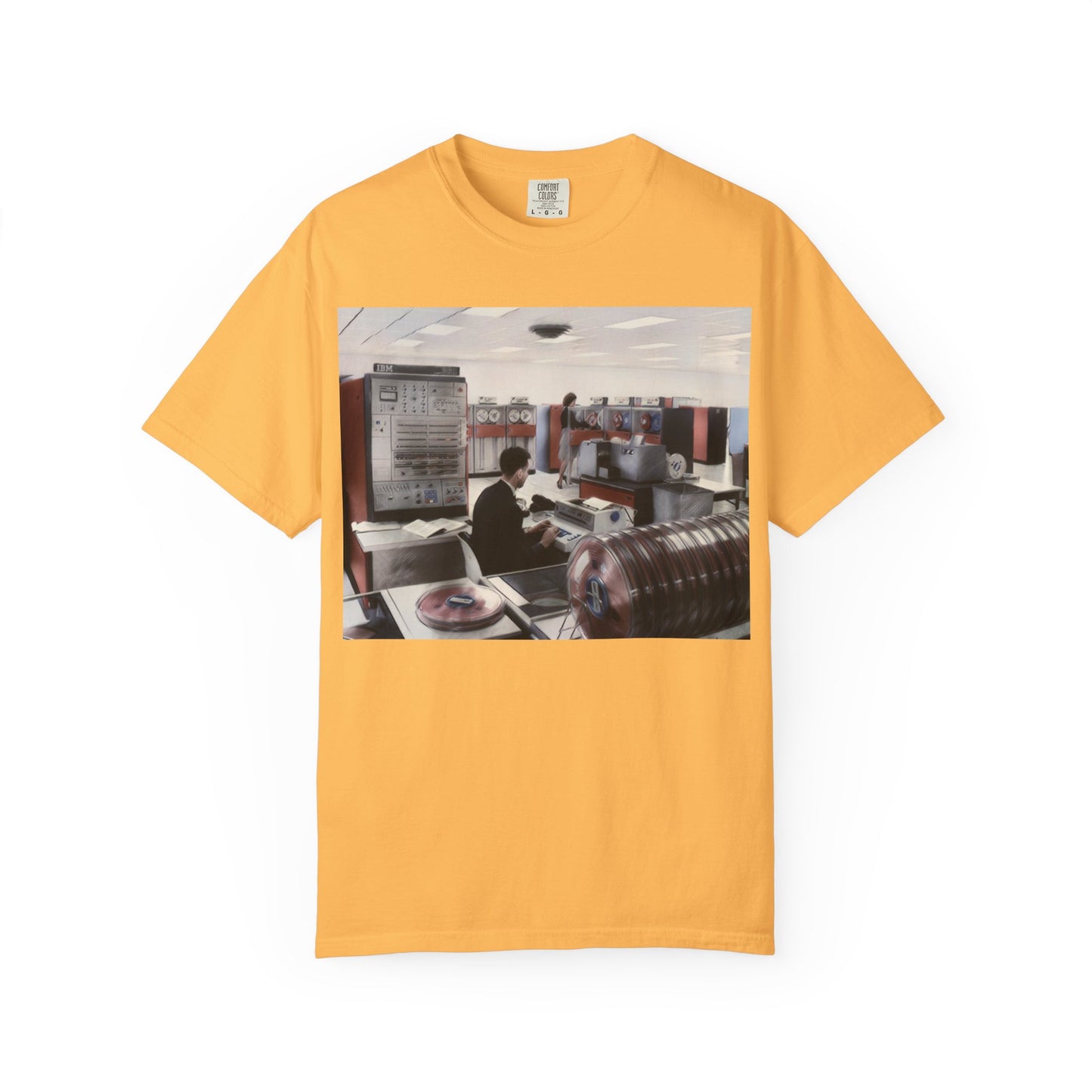 Classic Mainframe Computer T-Shirt - Ink Art Color