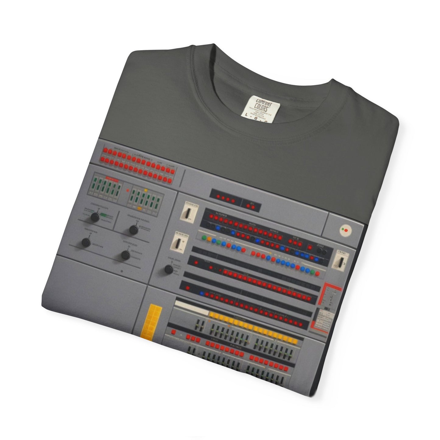 Classic Mainframe Computer Control Panel T-Shirt - Pixel Art Color