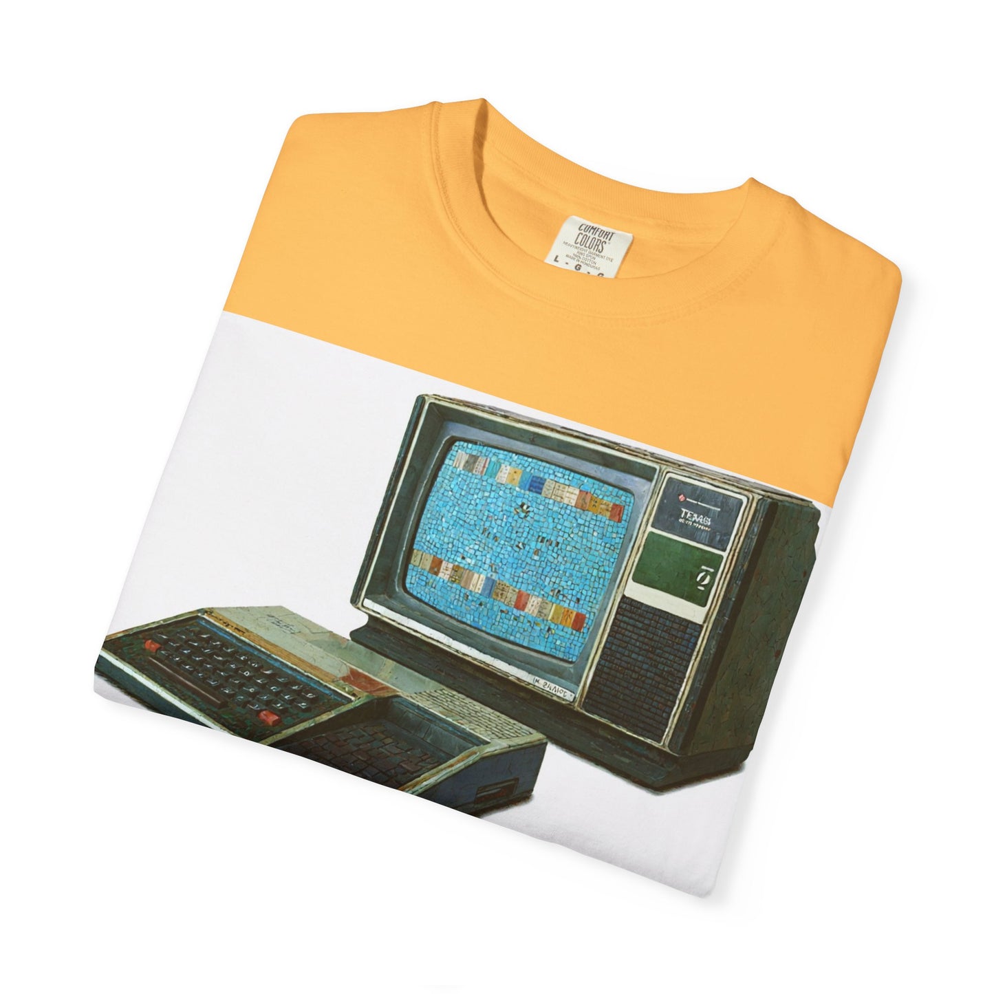 TI 99/4A Home Computer T-Shirt | Mosaic Art Color | Ideal for tech enthusiasts and collectors