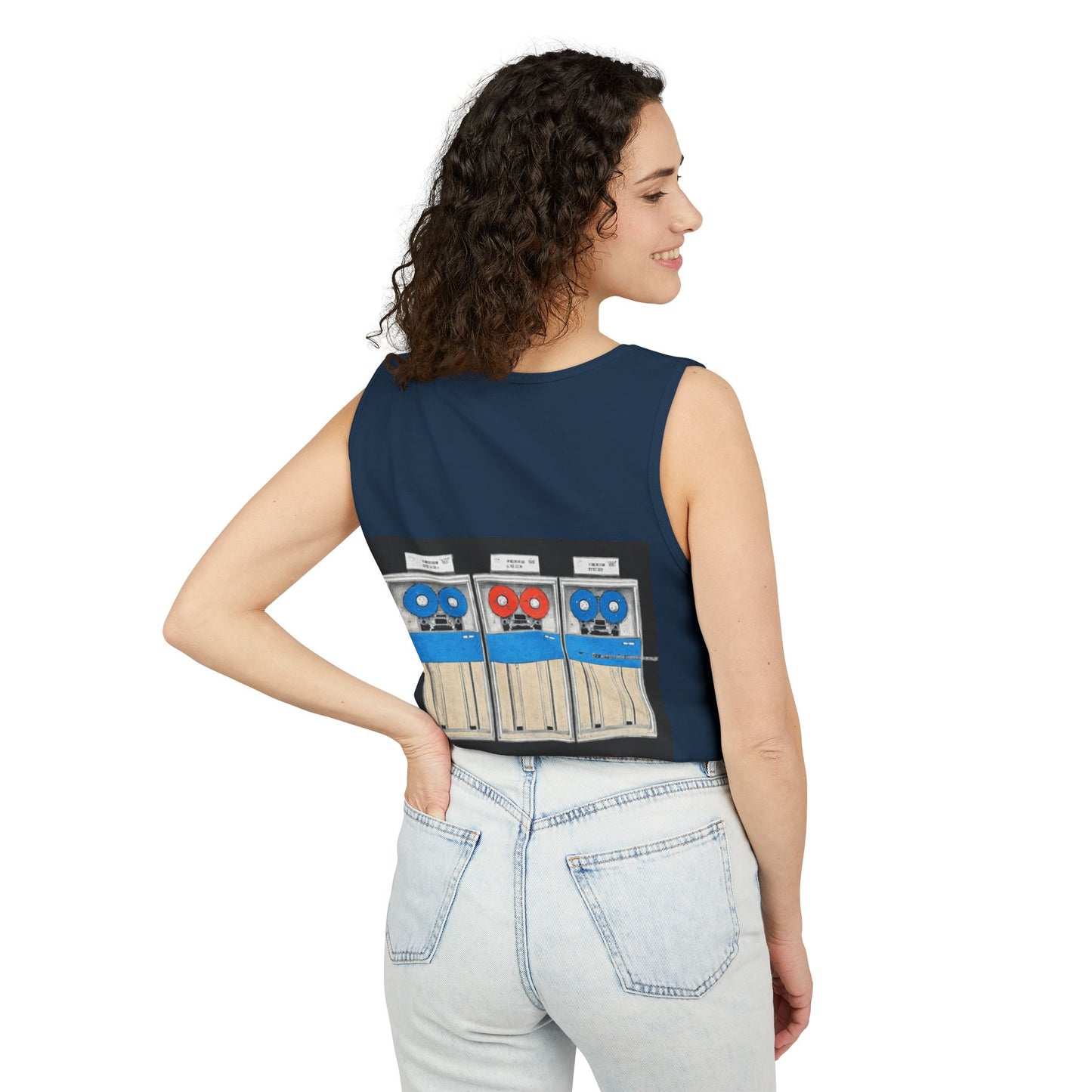 Mainframe Inspired Tank Top | Unisex Retro Graphic Tee for Tech Lovers, Summer Fashion, Gift for Nerds, Festival Wear, 80s Style