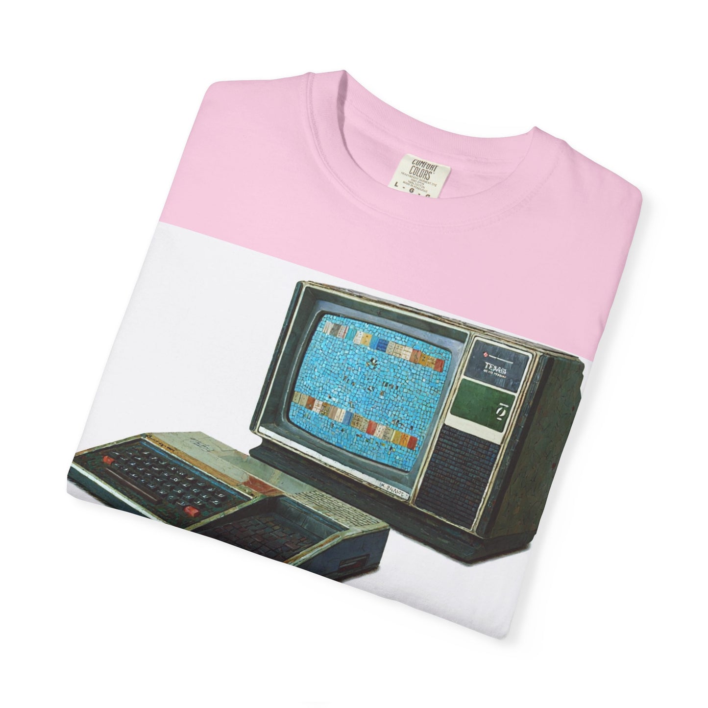 TI 99/4A Home Computer T-Shirt | Mosaic Art Color | Ideal for tech enthusiasts and collectors