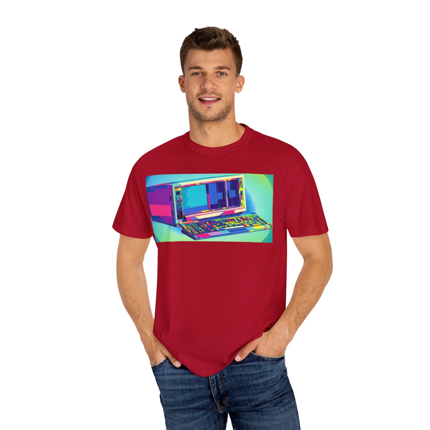 Classic Luggable PC T-Shirt - Print Art Multi-Color