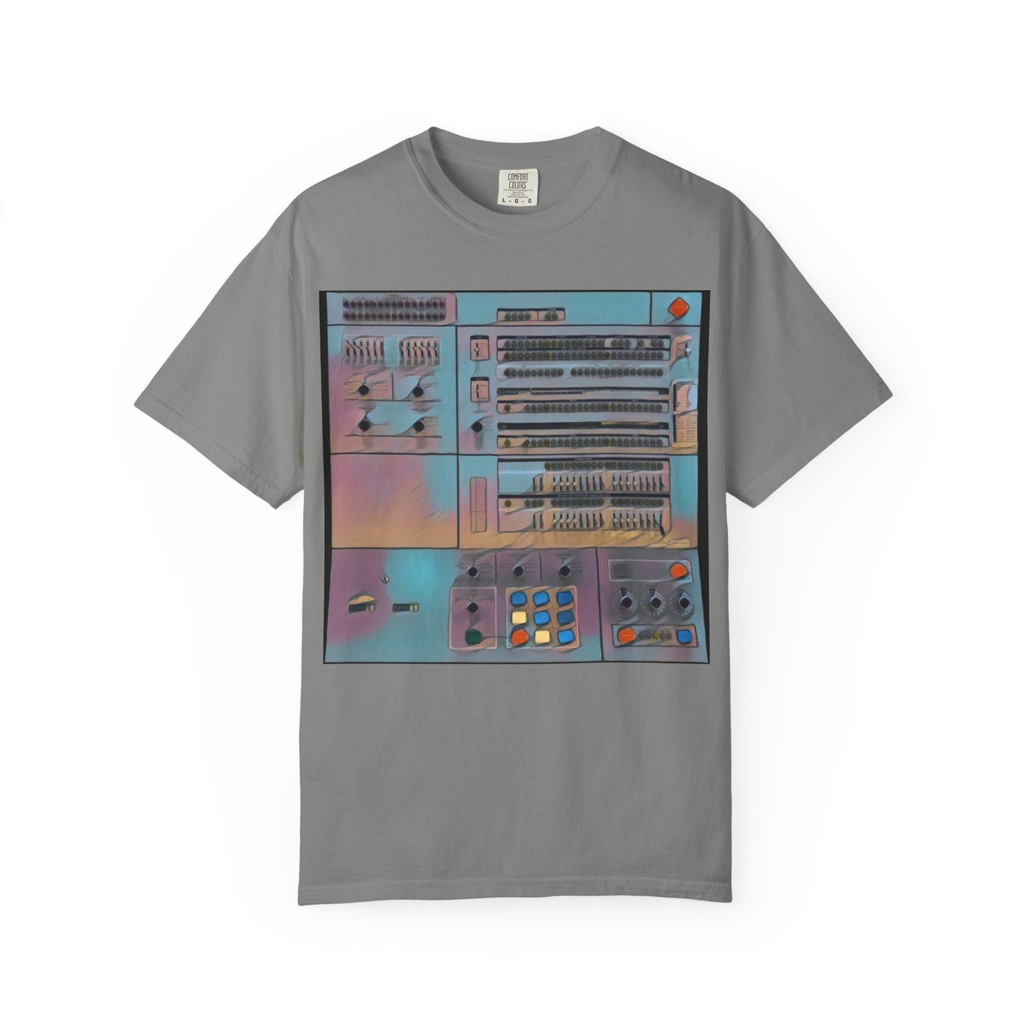 Classic Mainframe Computer Control Panel T-Shirt - Print Art Color