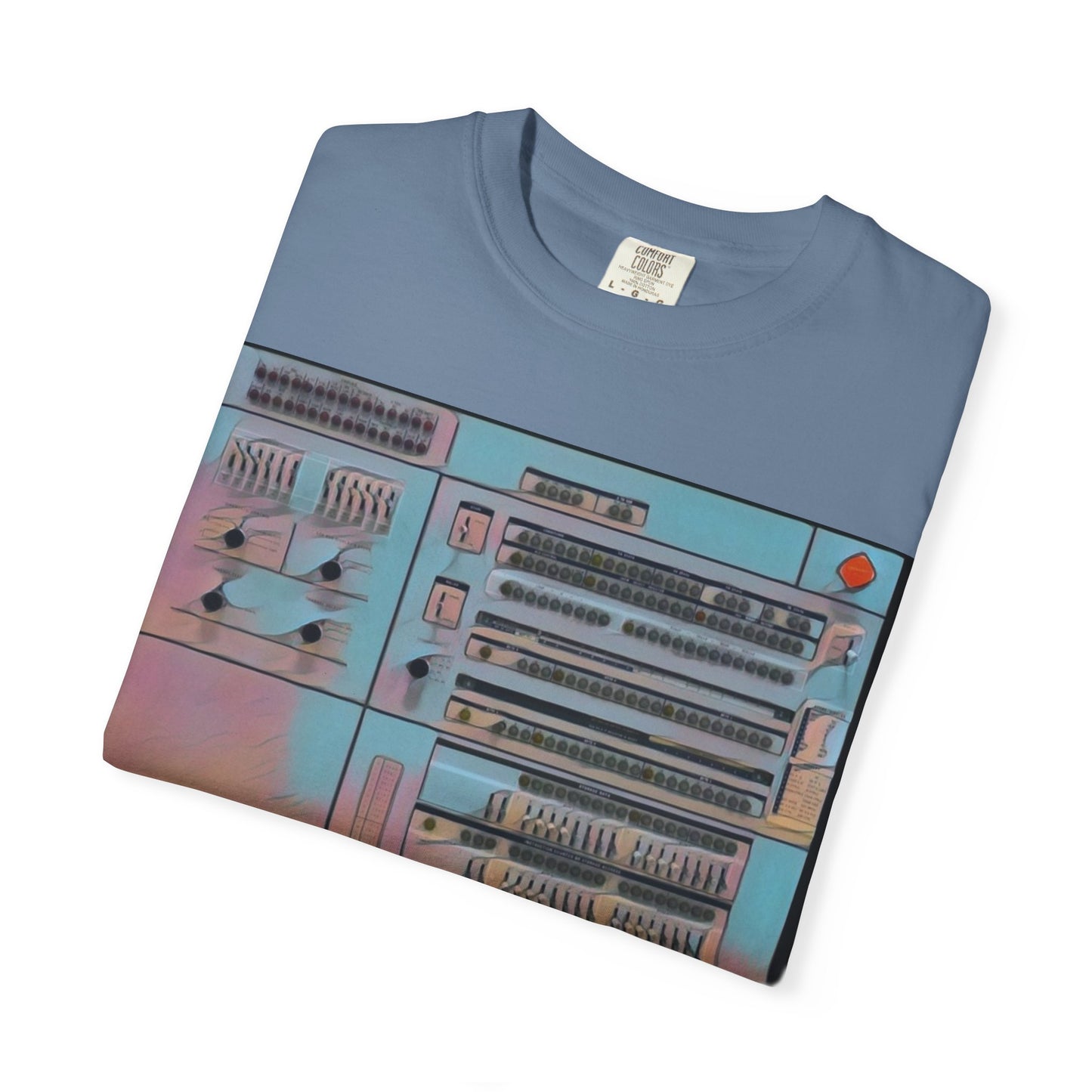 Classic Mainframe Computer Control Panel T-Shirt - Print Art Color