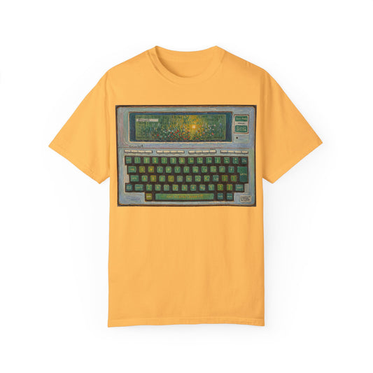 Classic Laptop PC T-Shirt - Floral Art Color