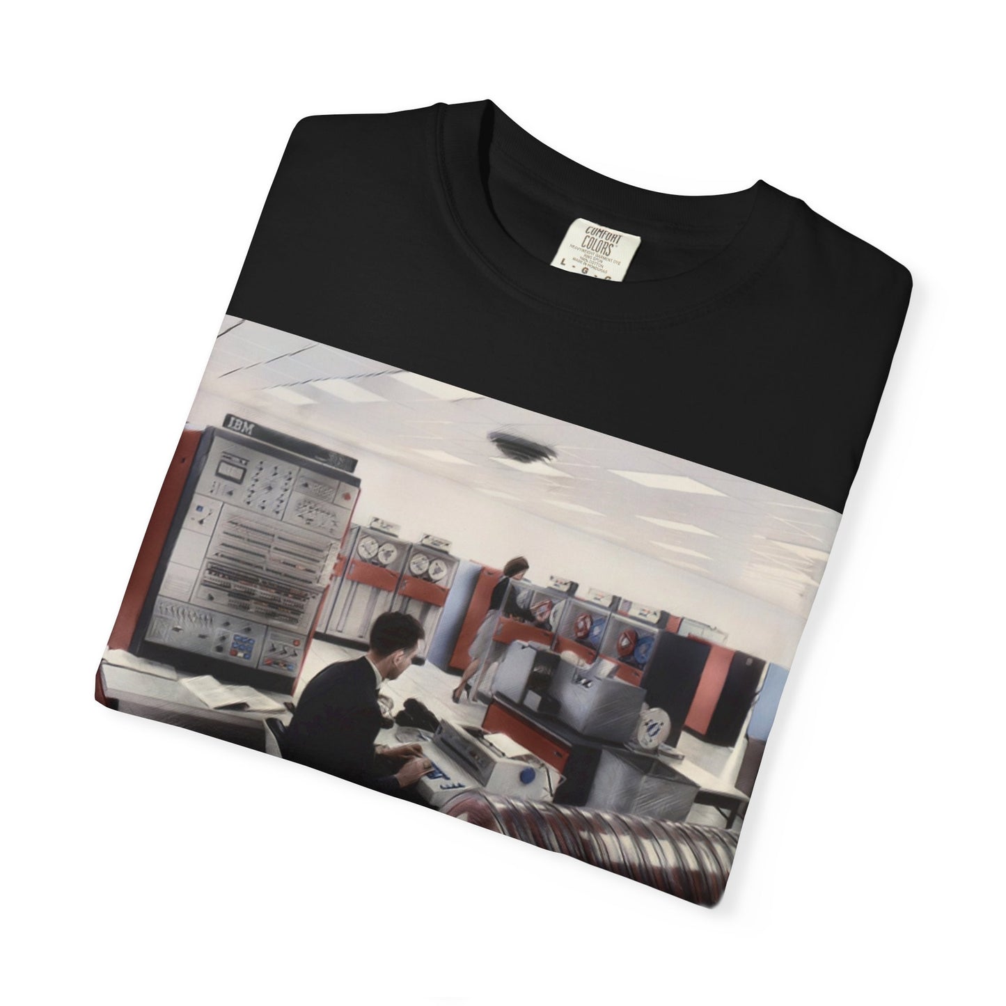 Classic Mainframe Computer T-Shirt - Ink Art Color