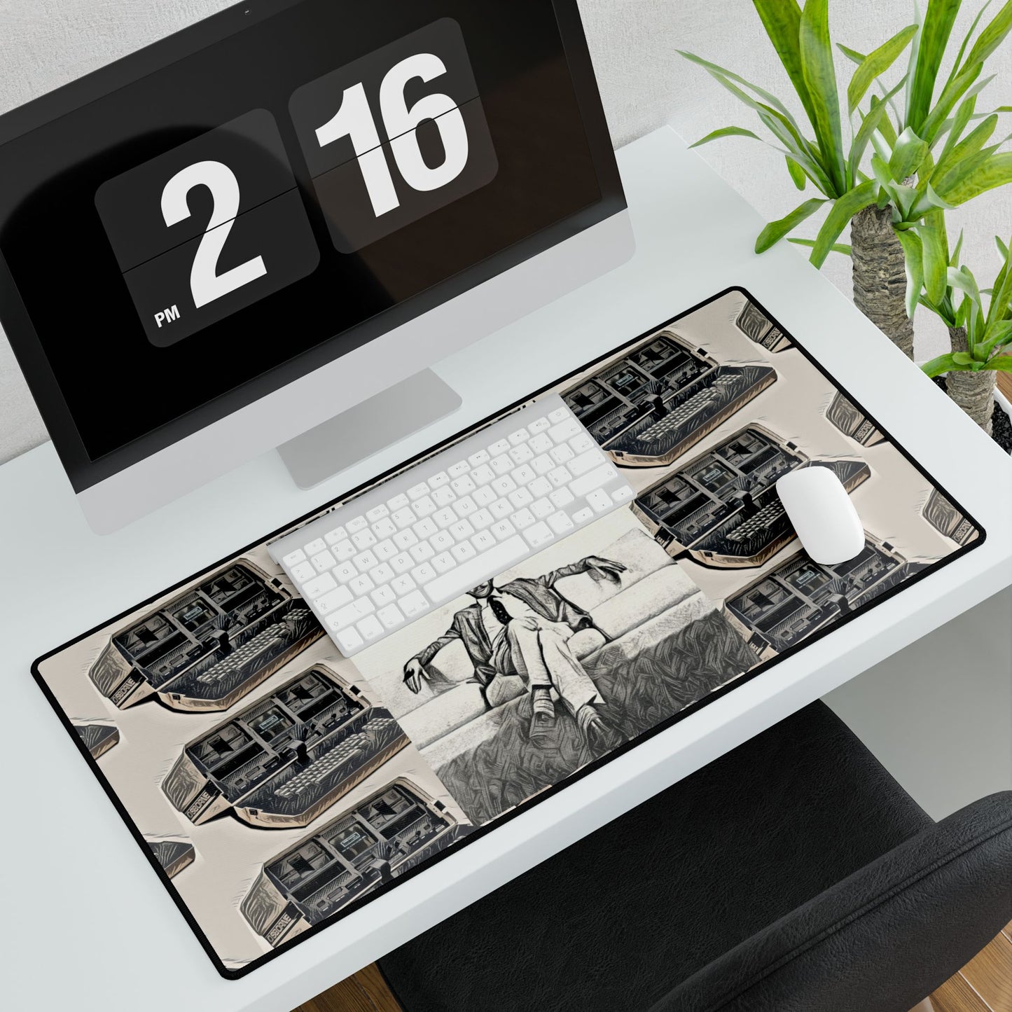 OSBORNE Computers Inspired Office Desk Mat, Retro Desk Pad, Unique Workspace Decor, Computer Accessories, Gift for Professionals