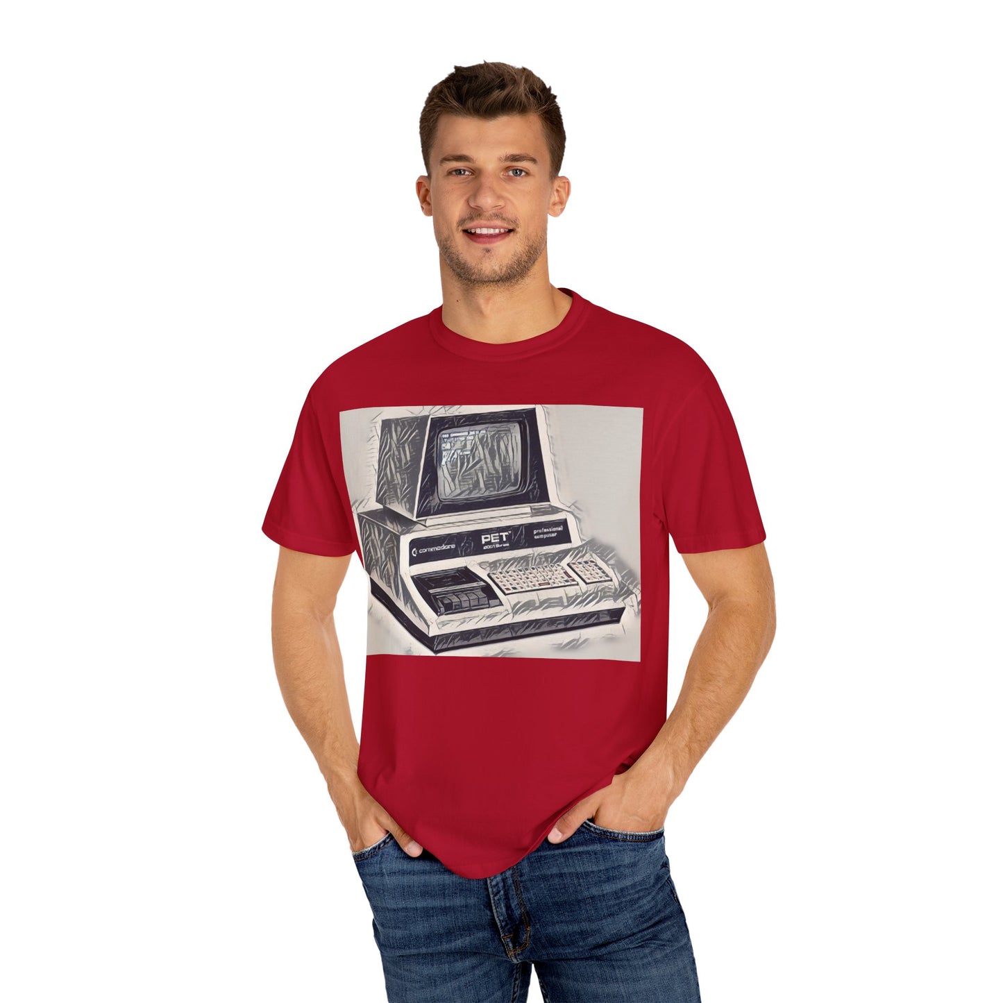 PET Computer T-Shirt - Ink Art Monochrome