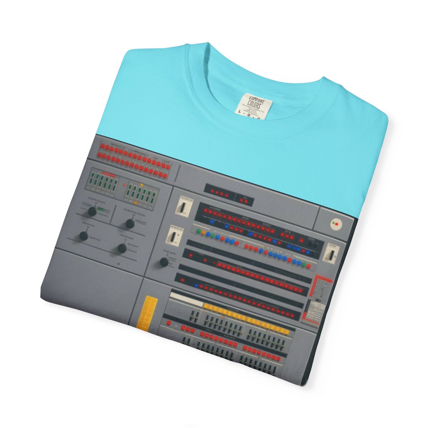 Classic Mainframe Computer Control Panel T-Shirt - Pixel Art Color