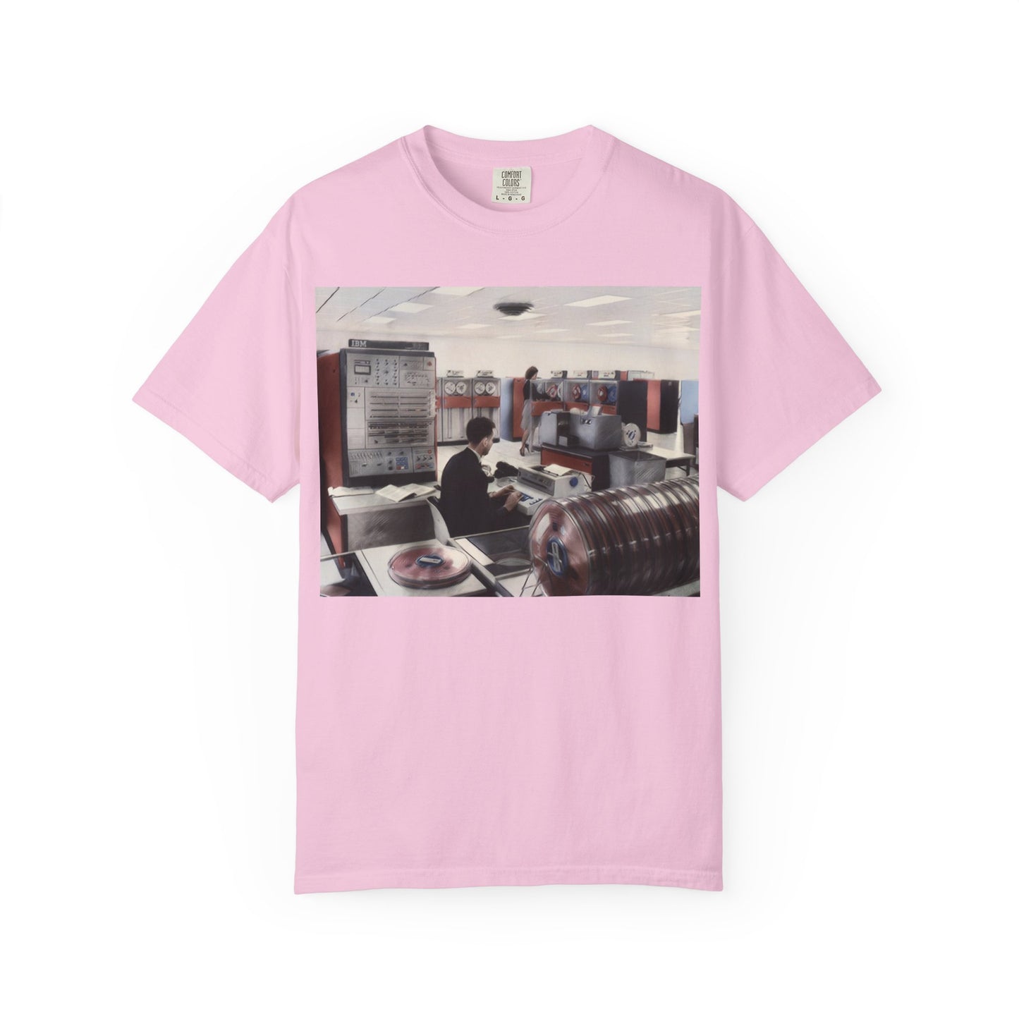 Classic Mainframe Computer T-Shirt - Ink Art Color