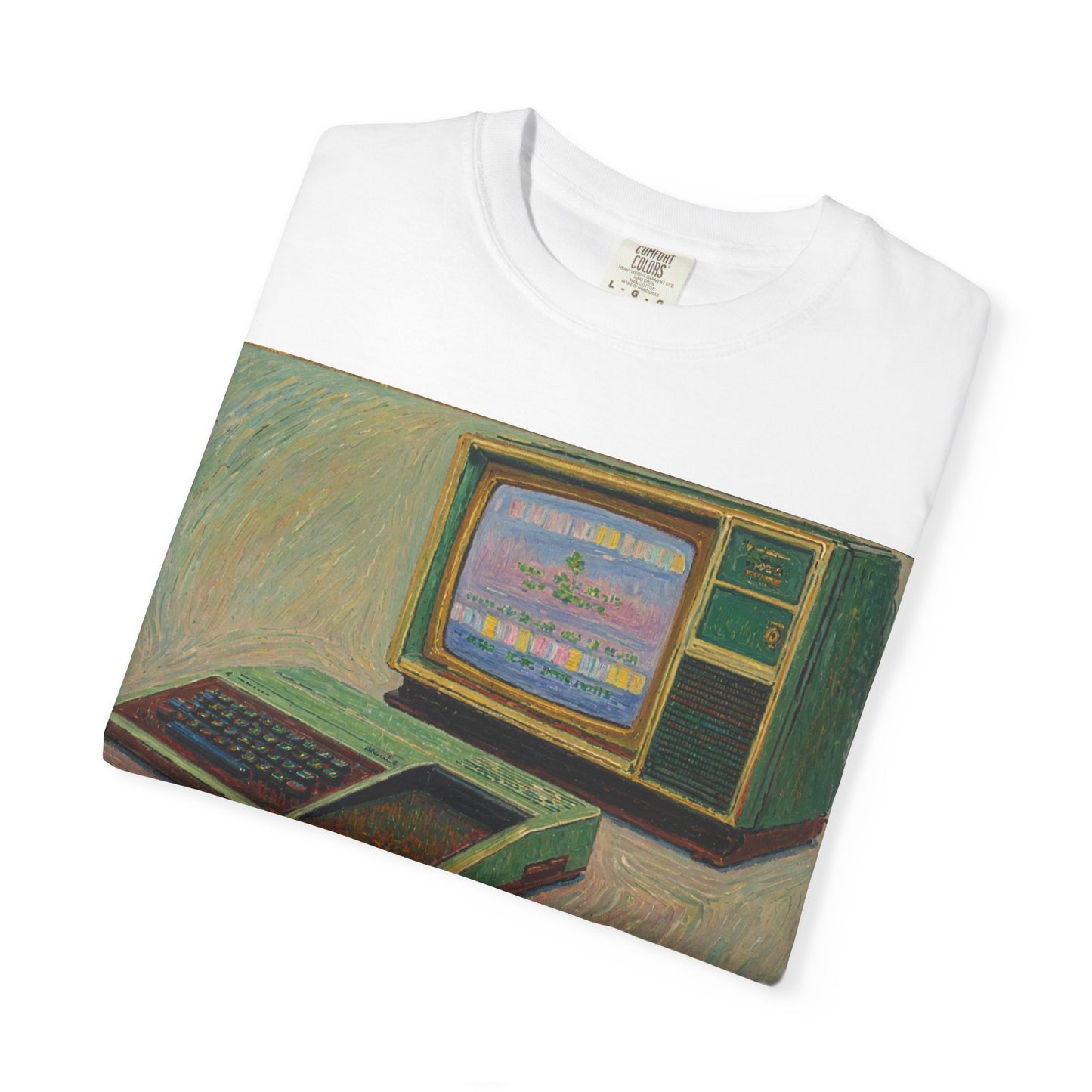 TI 99/4A Home Computer T-Shirt | Oil Art 2 | Ideal for tech enthusiasts and collectors