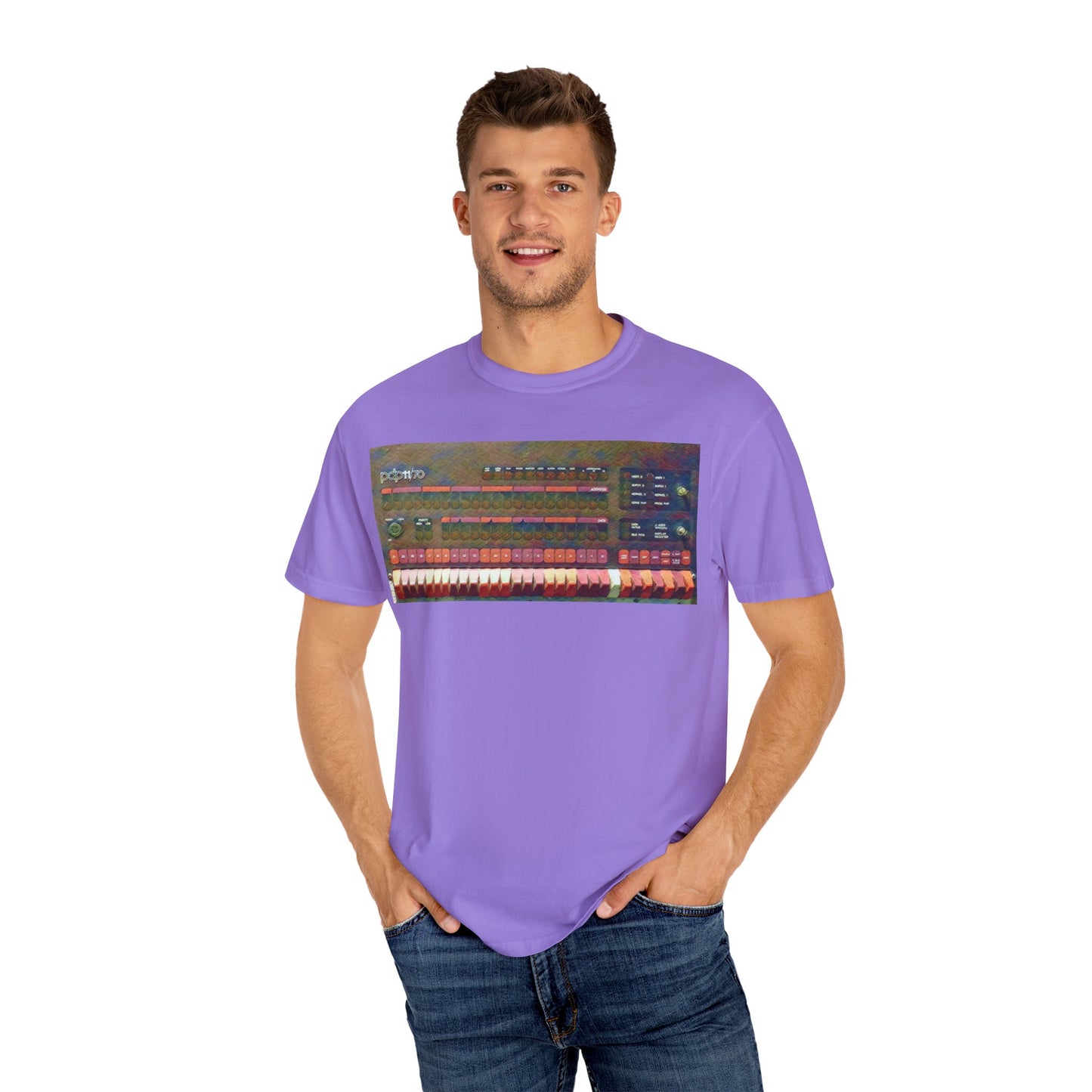 Classic Mini Computer T-Shirt - Paint Art Color